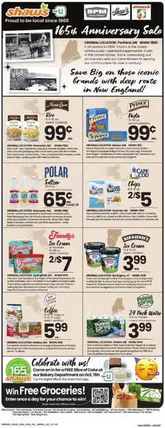 Ad Preview of Shaw's Weekly Ad - VT from 10/10/2025