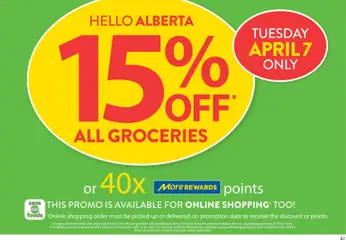Preview of leaflet Save on foods weekly flyer / circulaire from shop Save on foods is valid from Apr 02, 2026