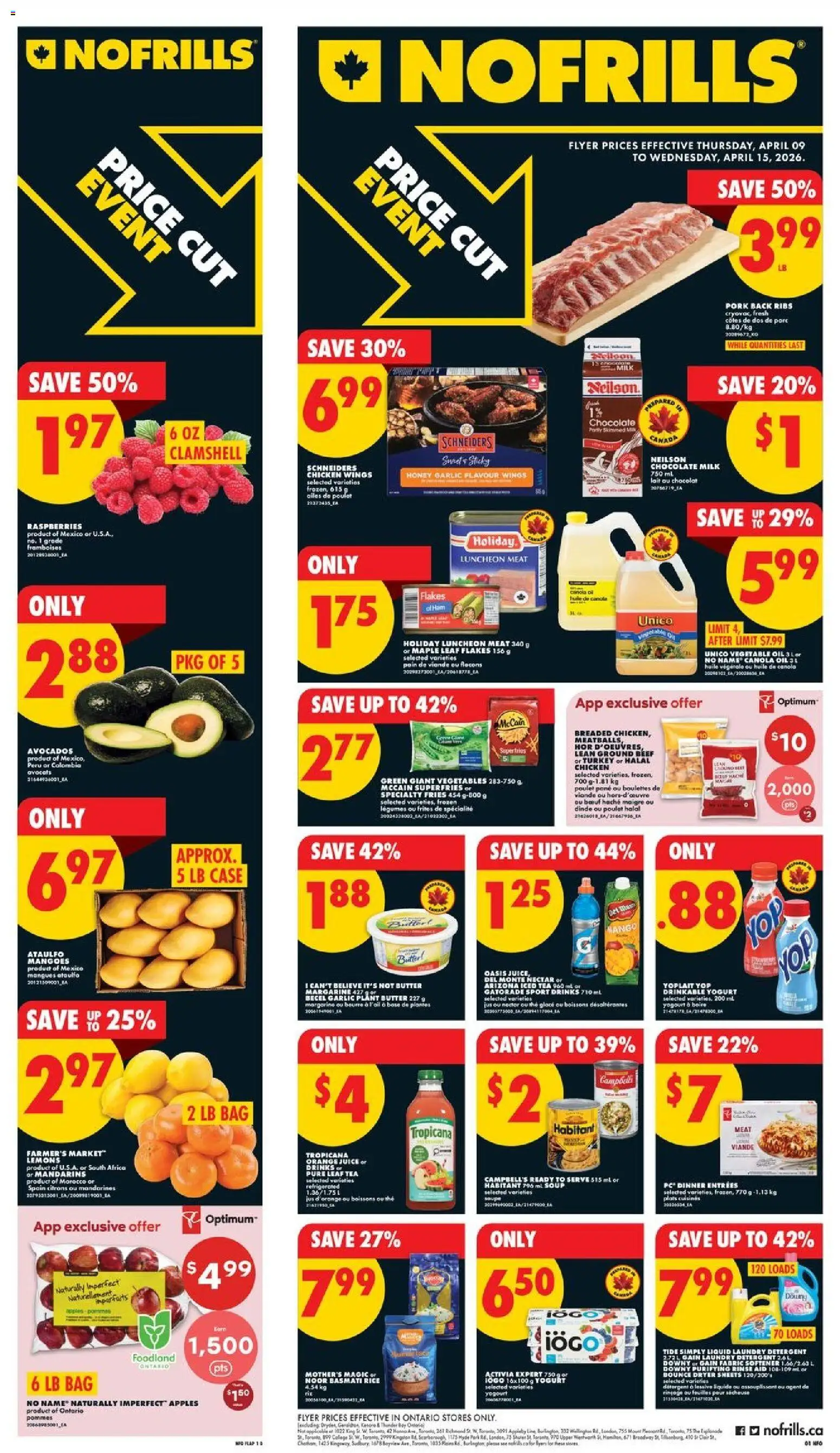 Preview of leaflet No Frills weekly flyer / circulaire from shop No Frills is valid from Apr 09, 2026