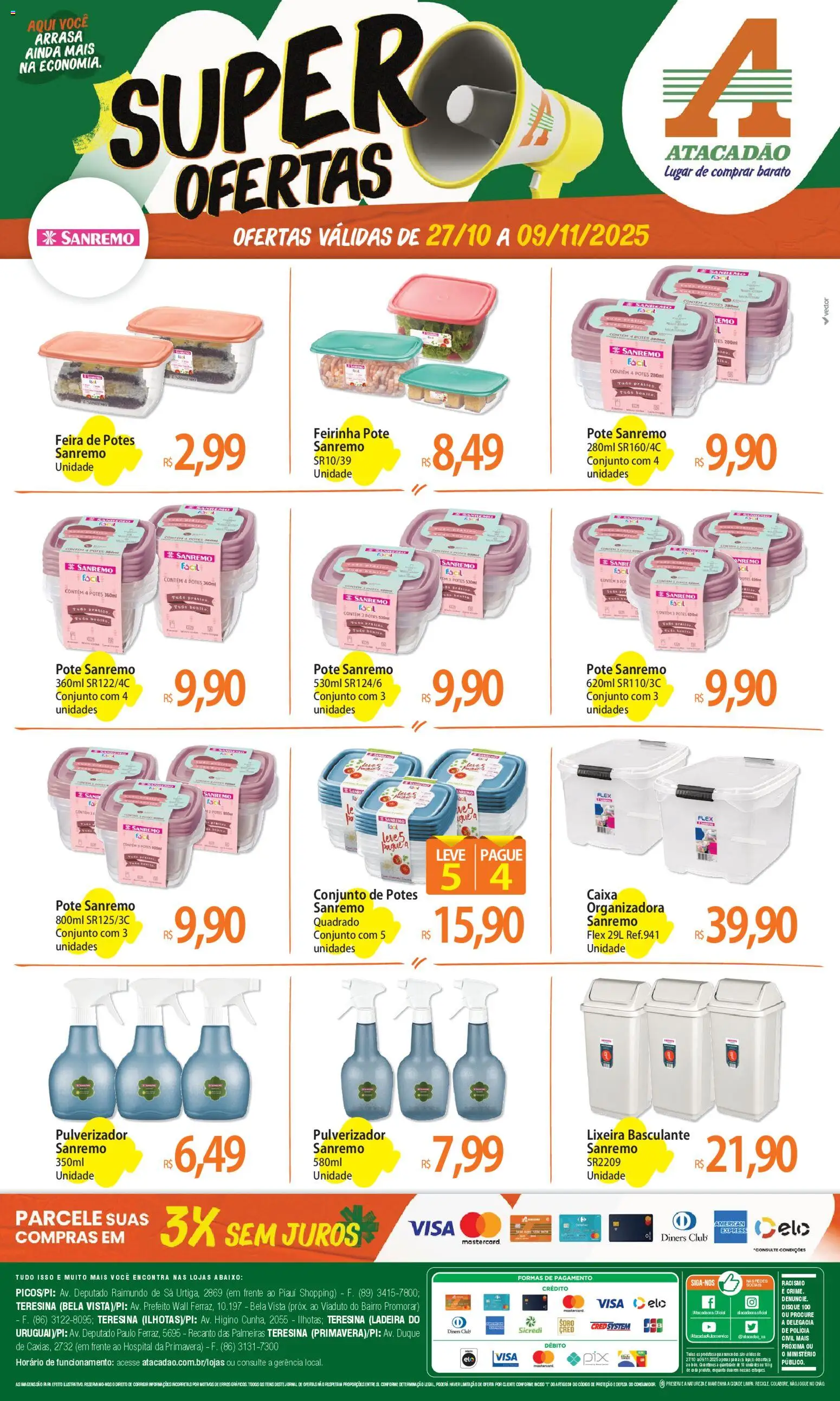 Atacadão folheto "Ofertas - PI" válido a partir de 27/10/2025 - número de página 1