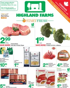 Preview of leaflet Highland Farms weekly flyer / circulaire from shop Highland Farms is valid from Mar 19, 2026