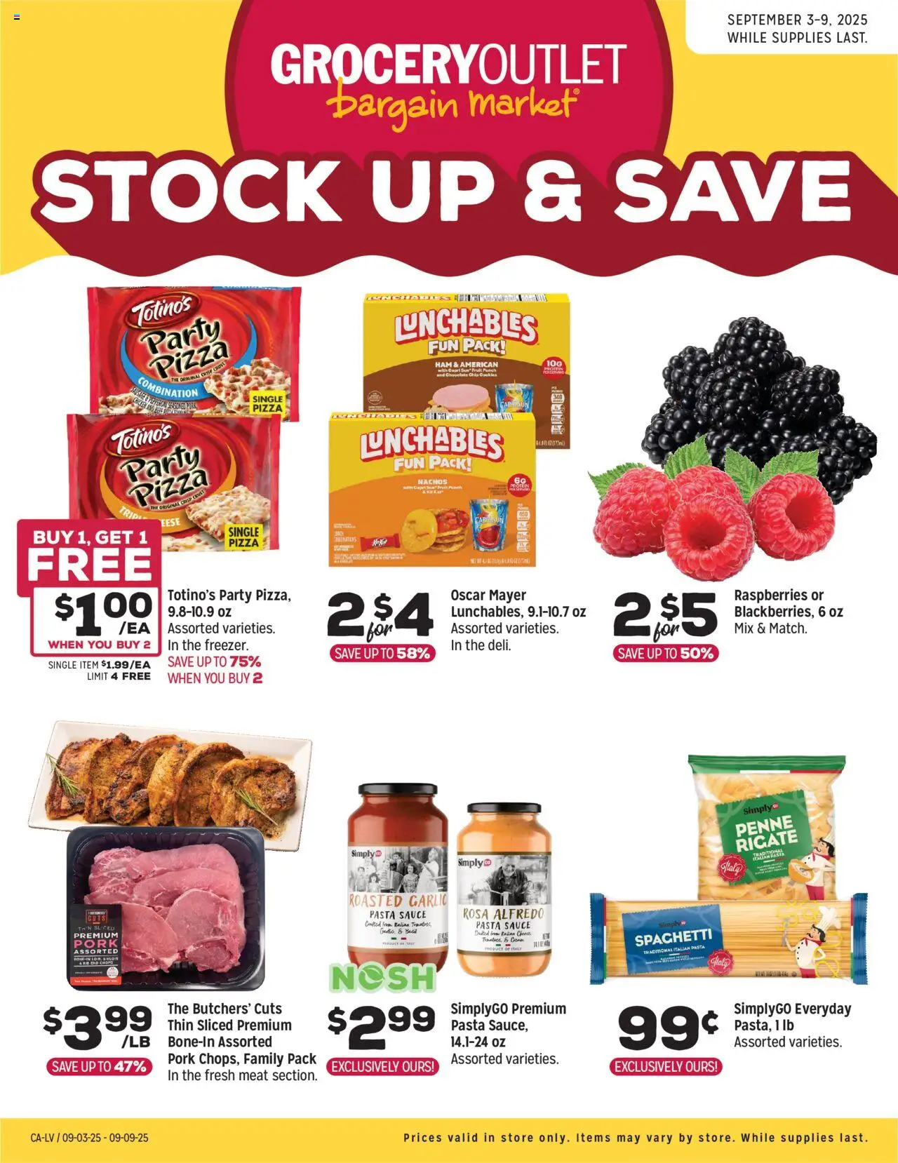 Grocery Outlet Weekly Ad - CA from 09/03/2025 - Flyer - Page number 1