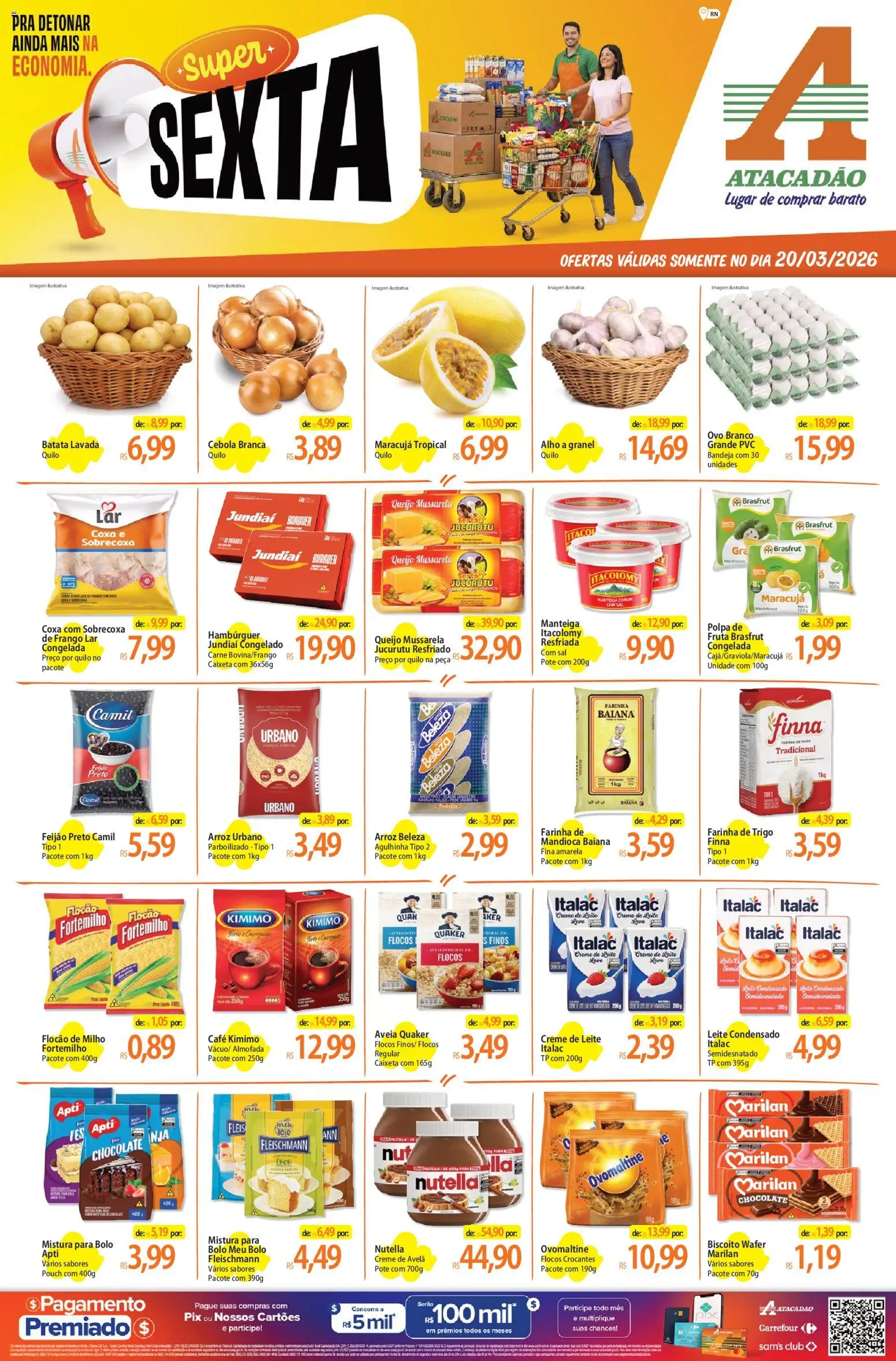 Pré-Visualização do folheto "Atacadão ofertas - RN" da loja Atacadão válido a partir de 20/03/2026