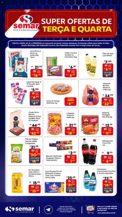 Pré-Visualização do folheto "Ofertas da semana" da loja Semar Supermercado válido a partir de 12/08/2025