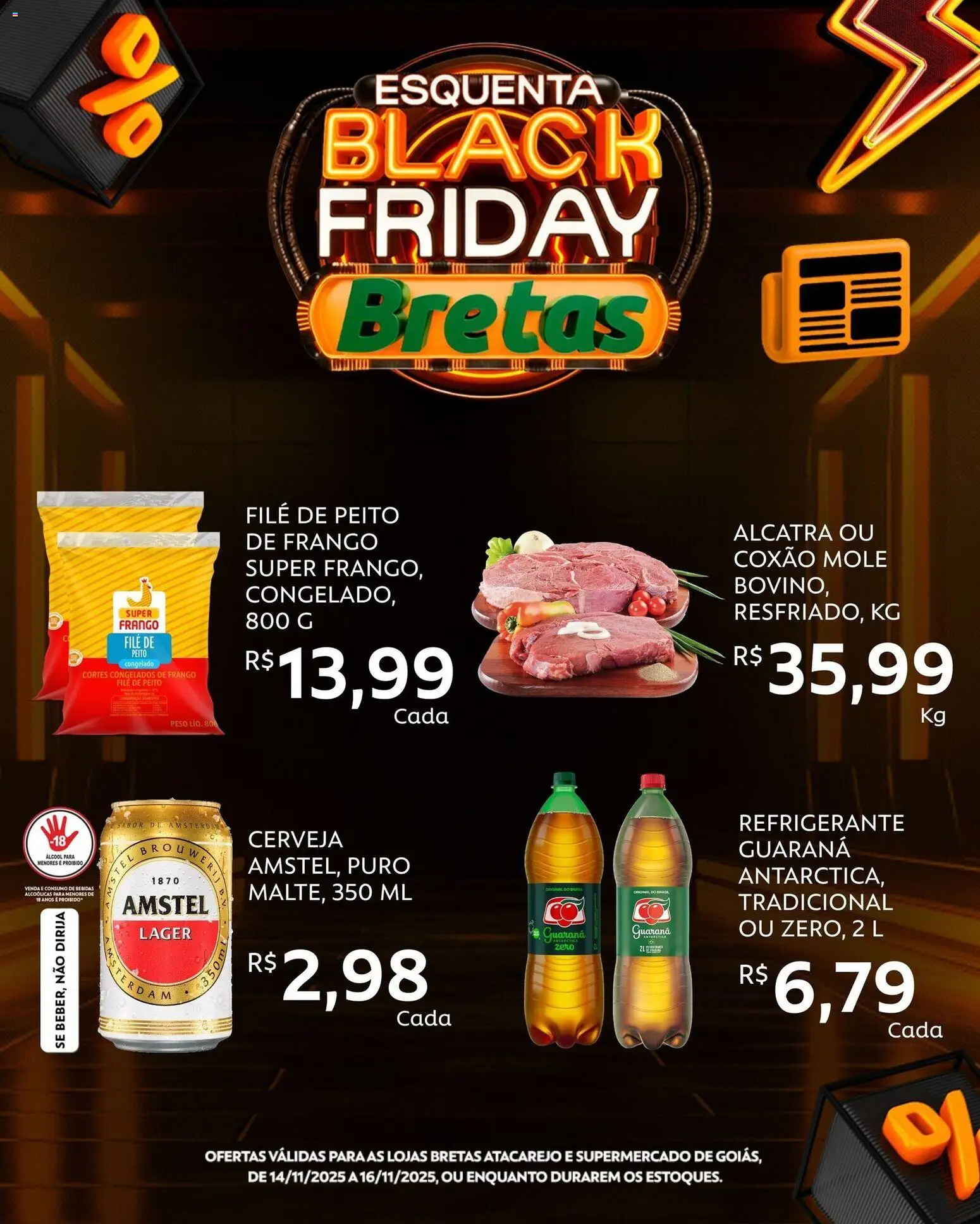 Pré-Visualização do folheto "Black Friday" da loja Bretas válido a partir de 14/11/2025