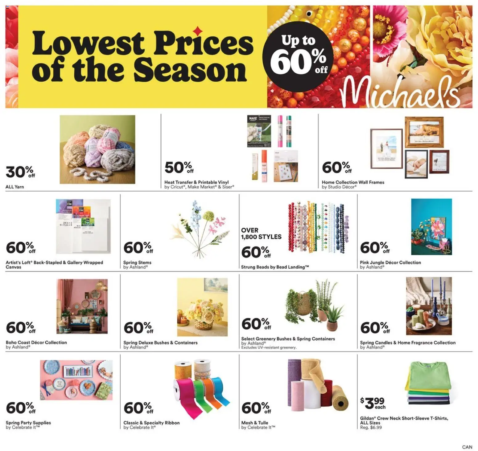 Preview of leaflet Michaels weekly flyer / circulaire from shop Michaels is valid from Mar 13, 2026 - Candles, Fragrance