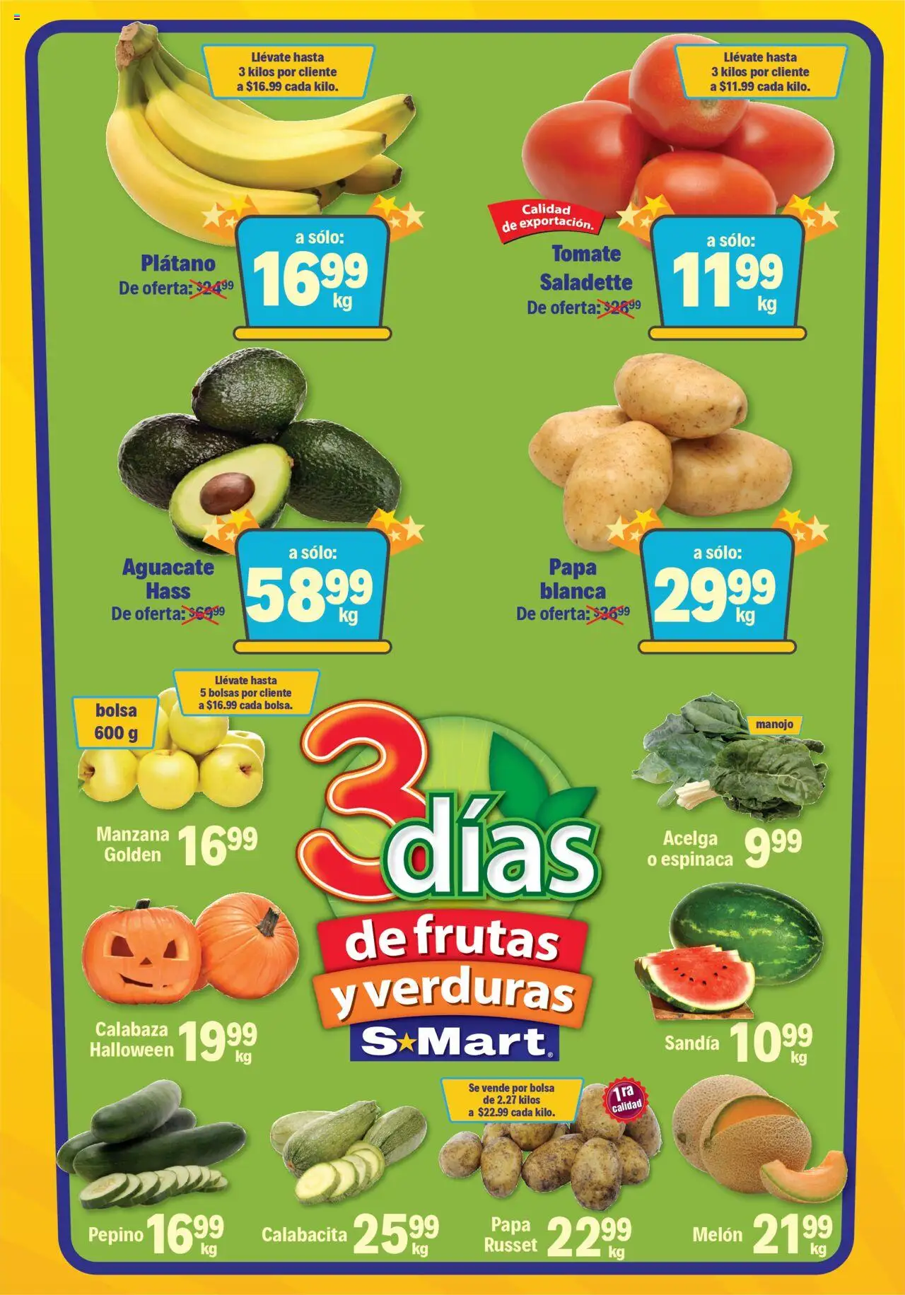 Folleto - Monterrey S-Mart y sus promociones válidas desde el 07/10/2025 - Número de página 1
