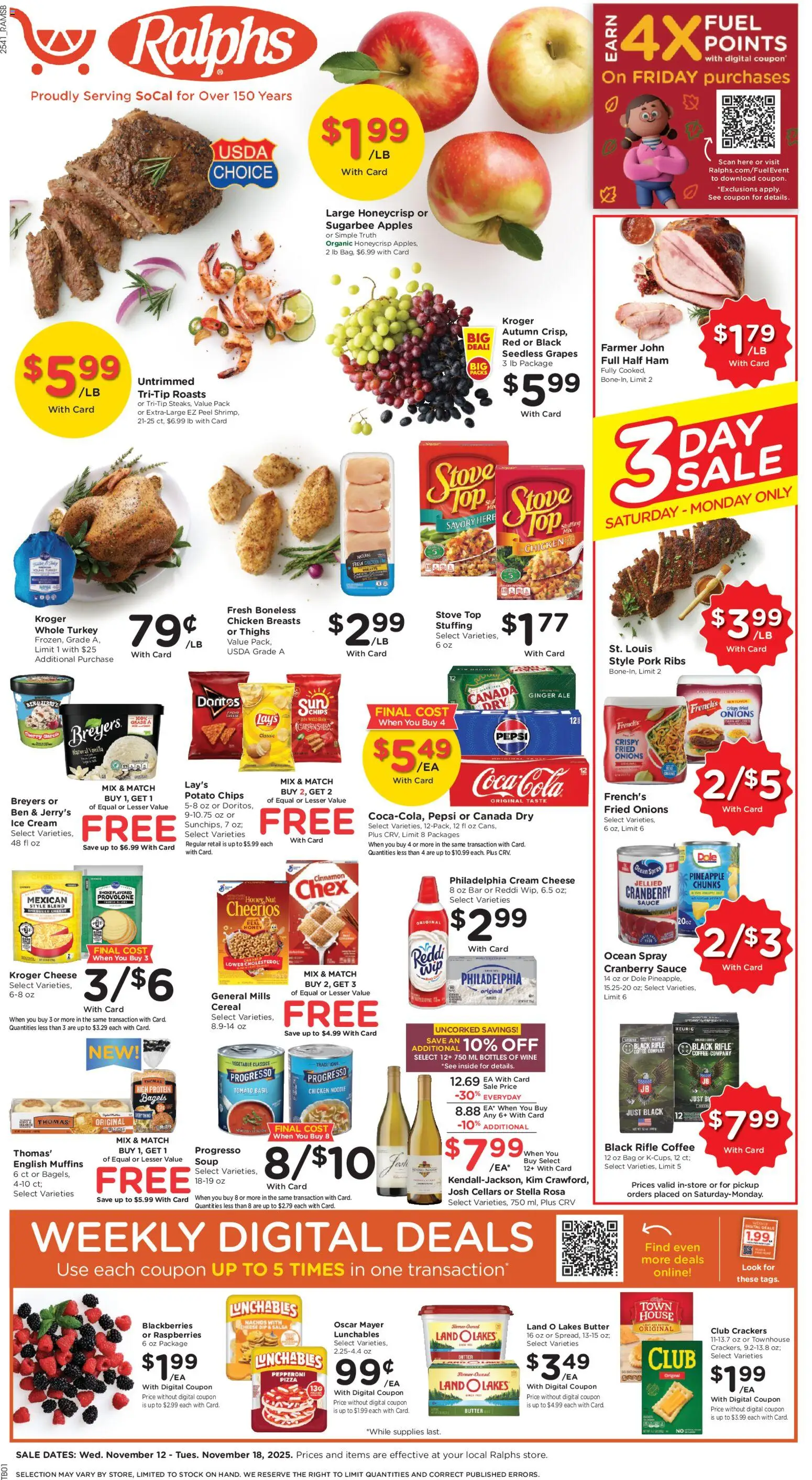 Ad Preview of Ralphs Black Friday from 11/12/2025