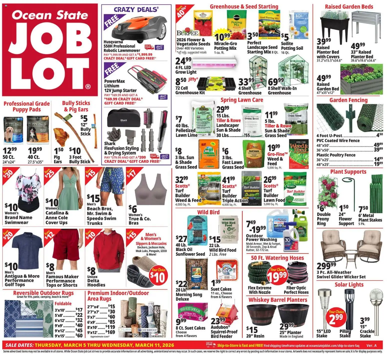 Ad Preview of Ocean State Job Lot Ocean State Job Lot Weekly Ad from 03/05/2026