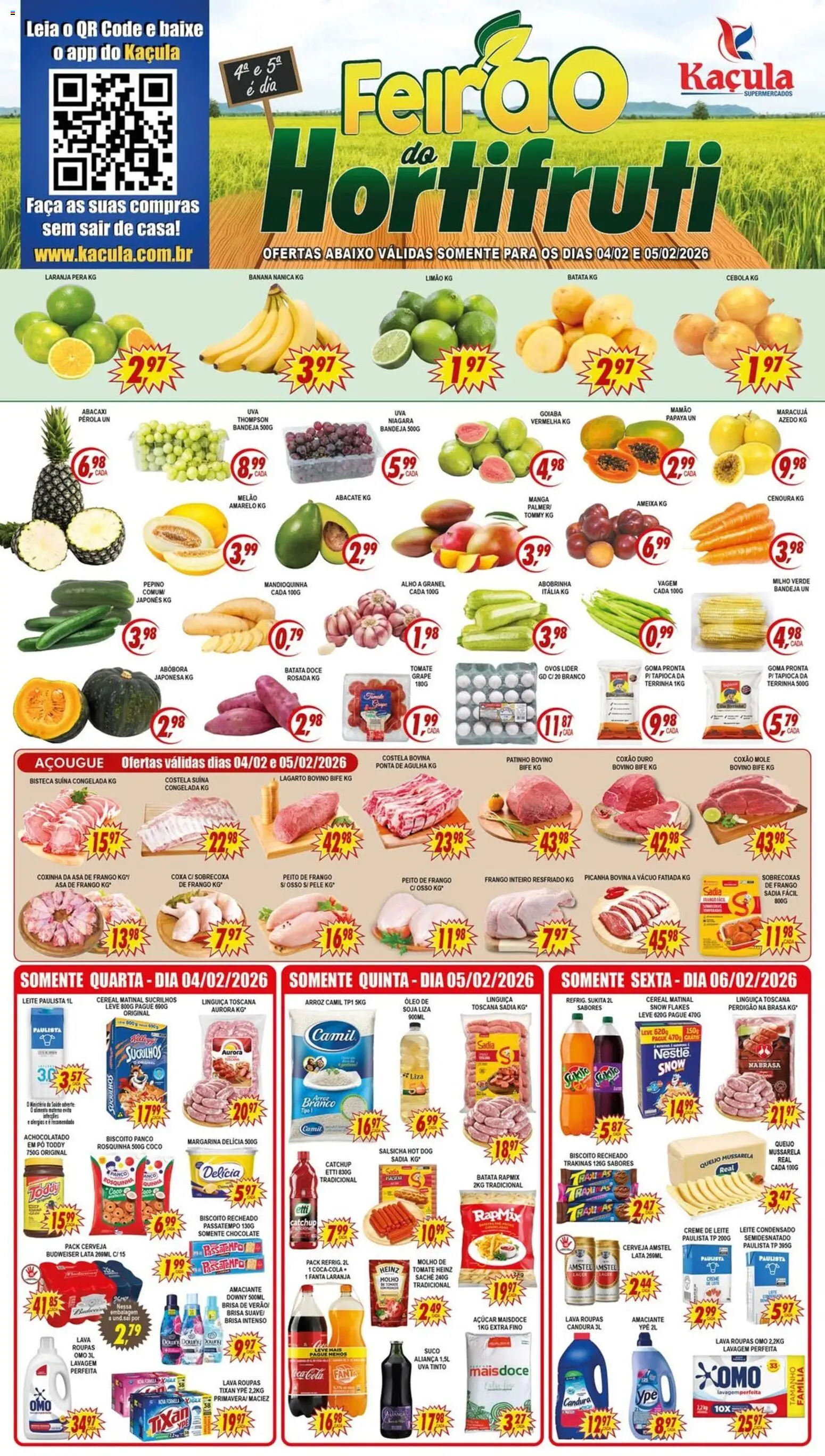 Pré-Visualização do folheto "Ofertas da semana" da loja Kaçula válido a partir de 04/02/2026