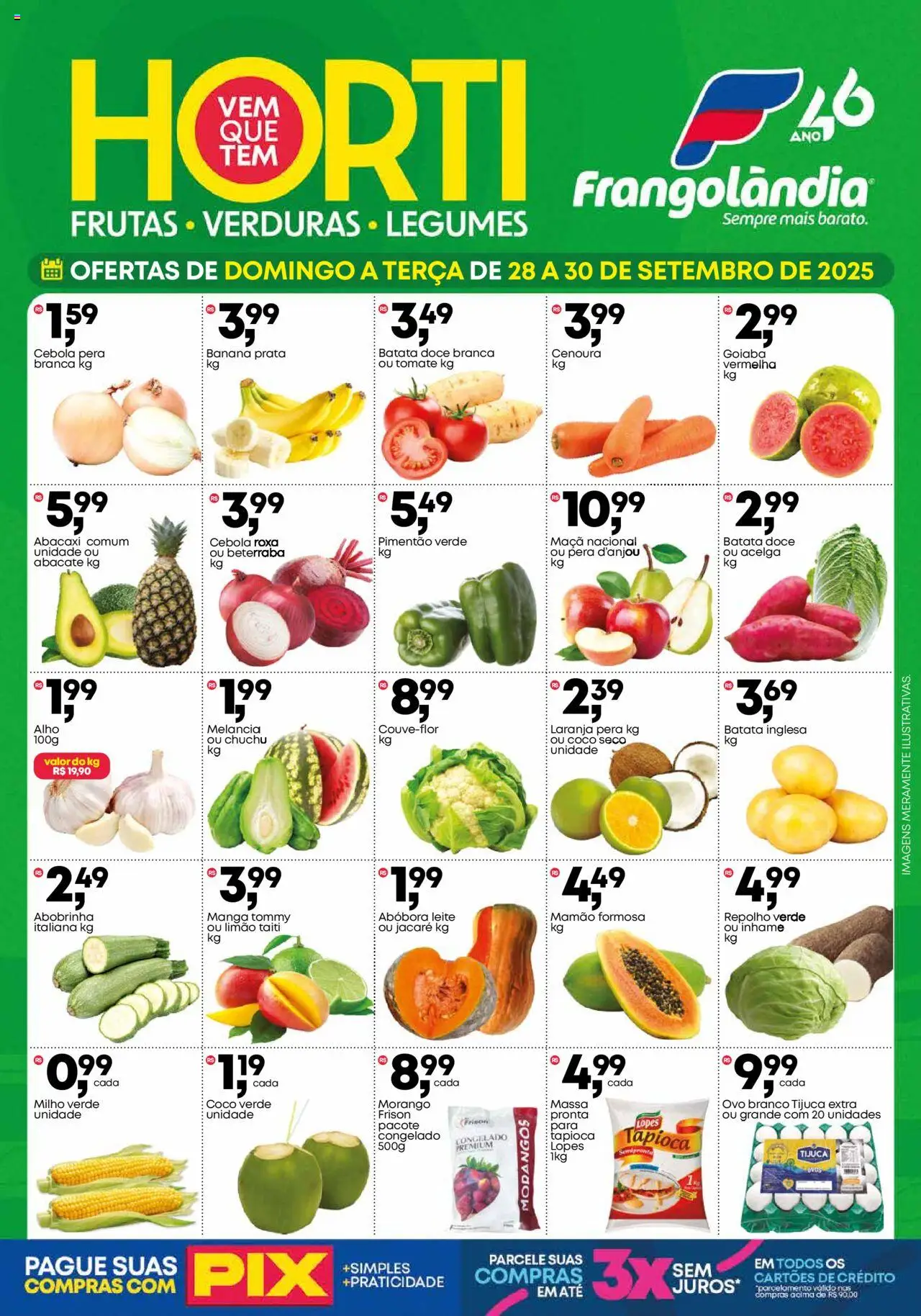 Frangolândia folheto "Ofertas Horti" válido a partir de 28/09/2025 - número de página 1