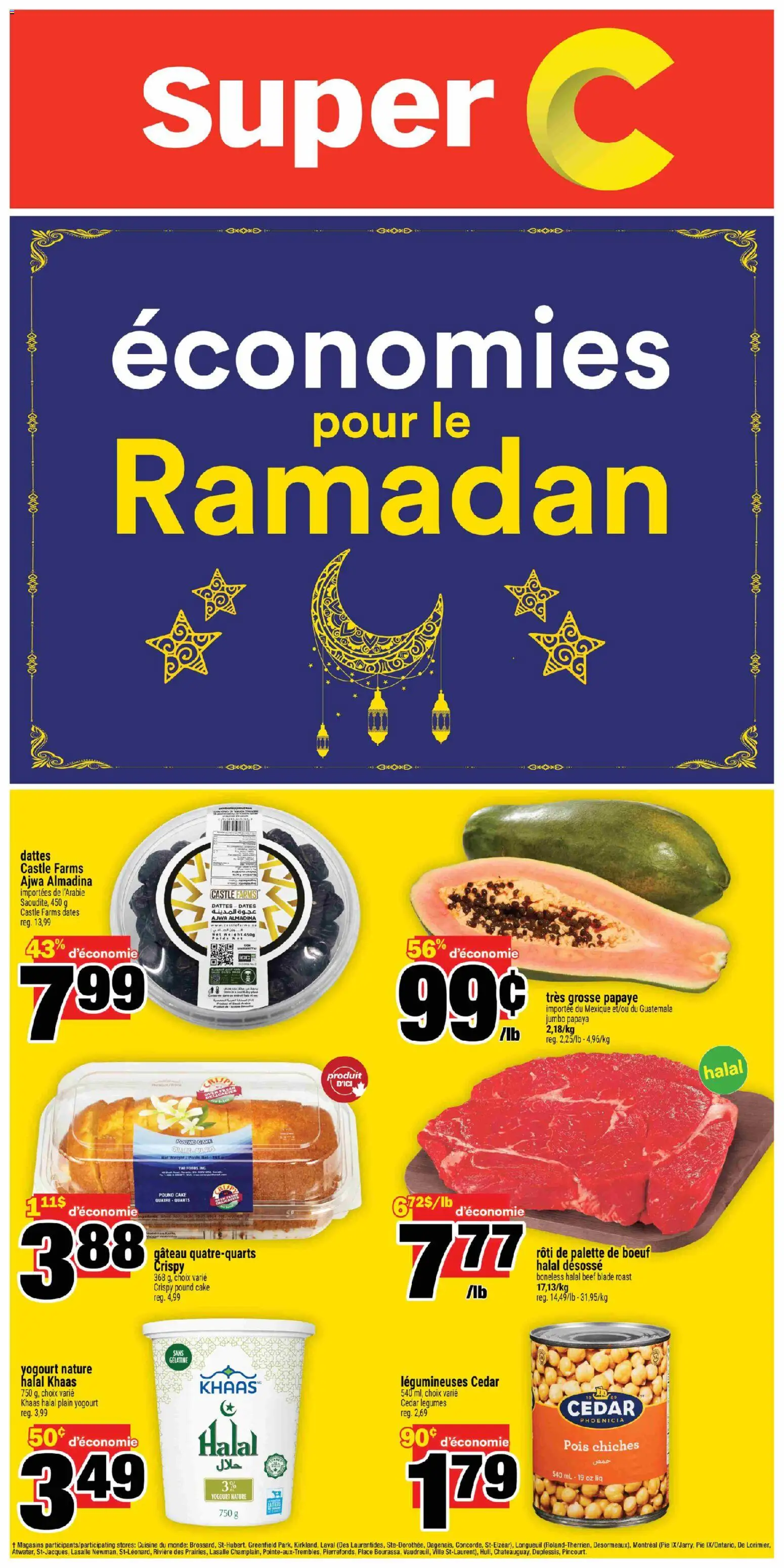 Preview of leaflet Ramadan Booklet from shop Super C is valid from Feb 26, 2026