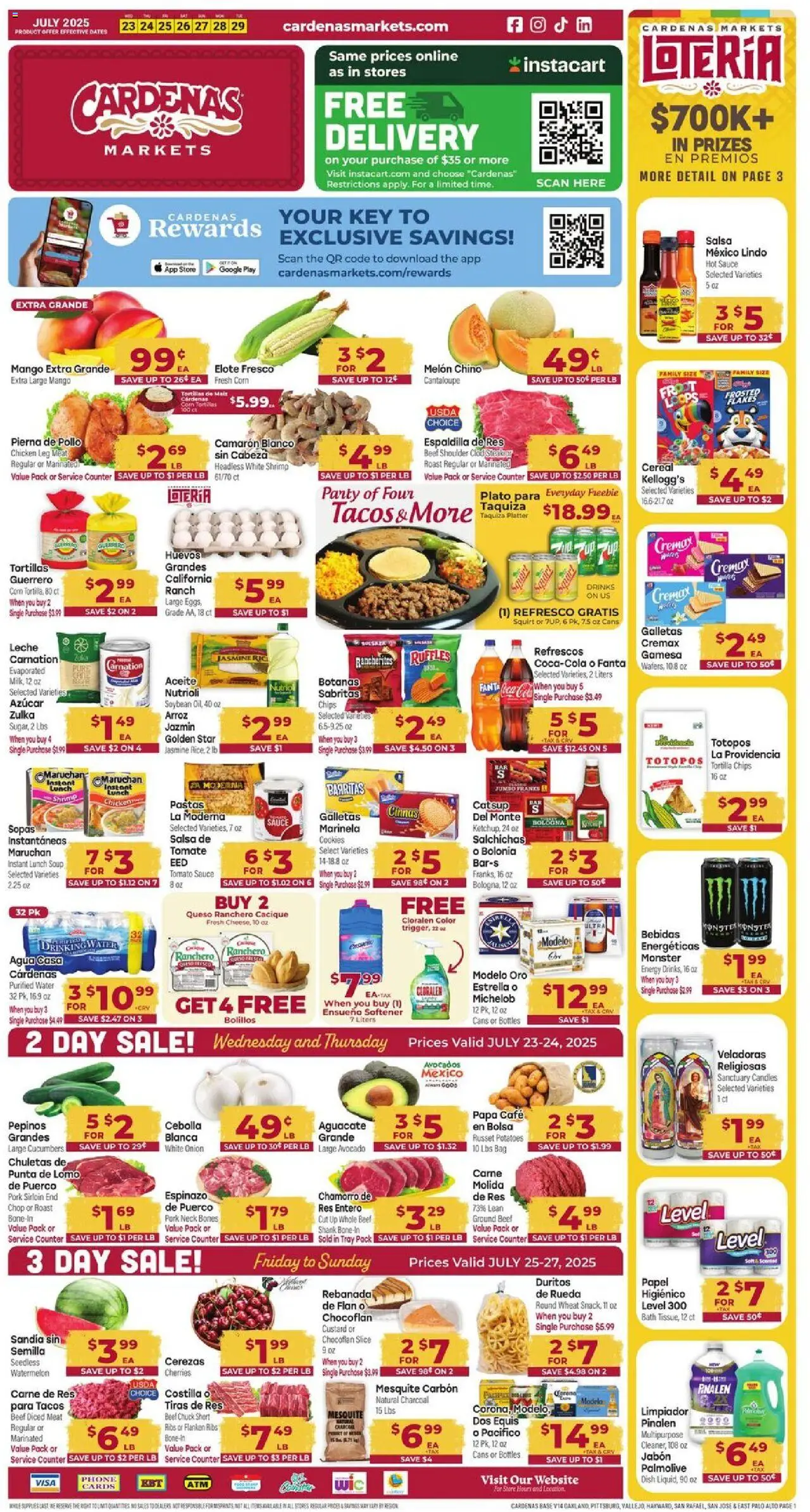 Cardenas Weekly Ad from 07/23/2025 - Flyer - Page number 1