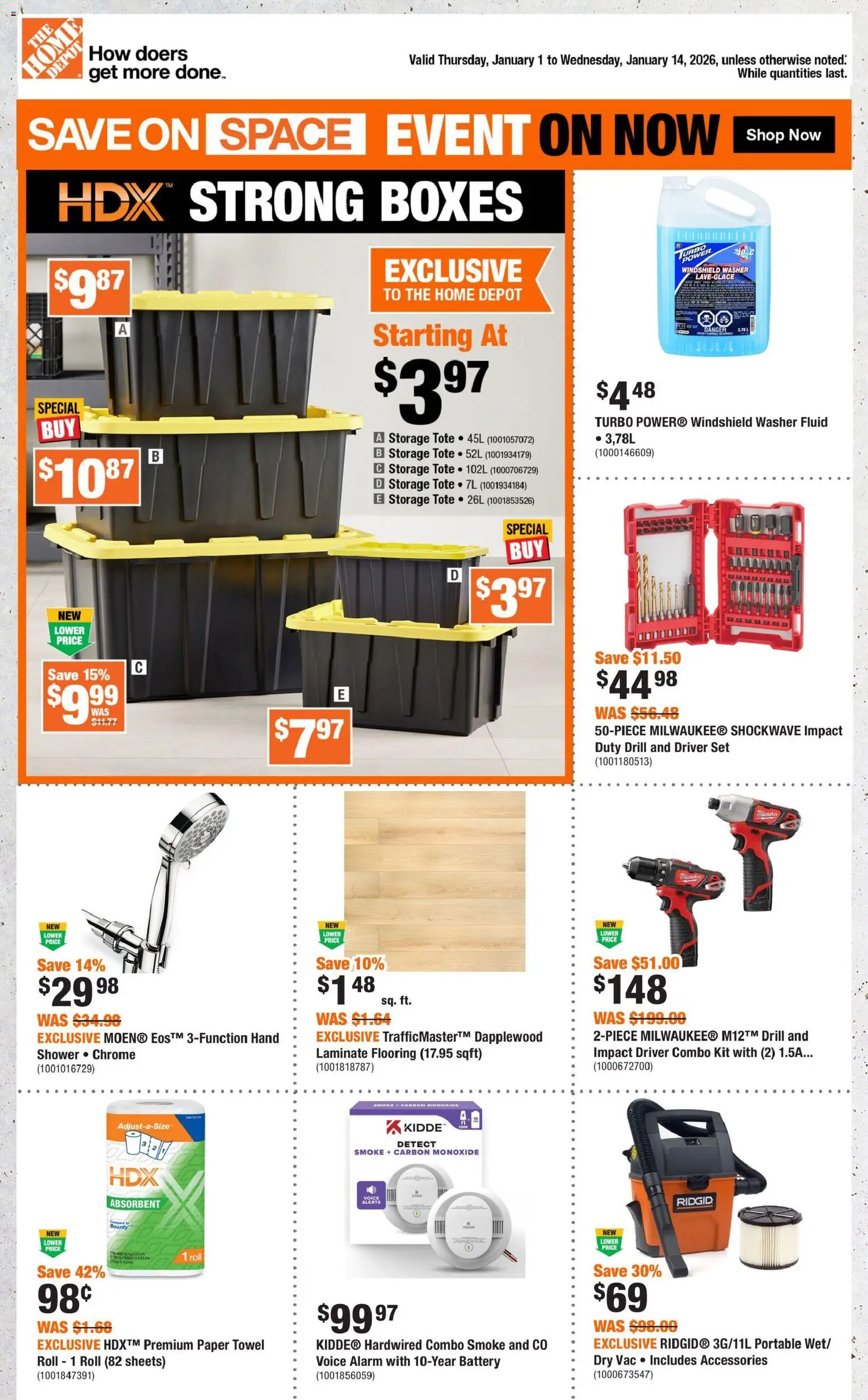 Preview of leaflet Weekly Flyer - BC from shop Home Depot is valid from Jan 01, 2026