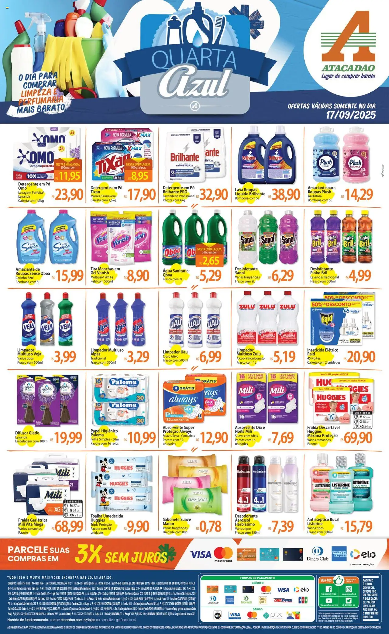 Atacadão folheto "Ofertas - PR" válido a partir de 17/09/2025 - número de página 1