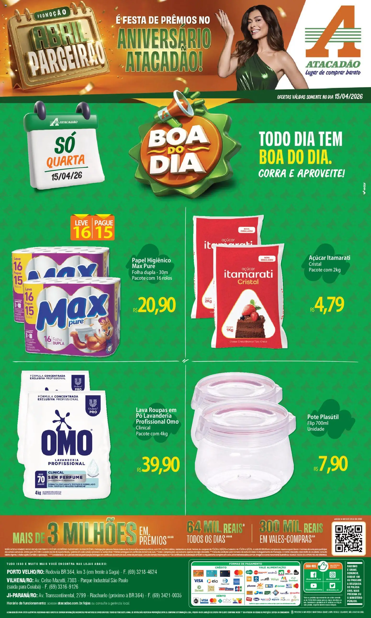 Pré-Visualização do folheto "Atacadão ofertas - RO" da loja Atacadão válido a partir de 15/04/2026