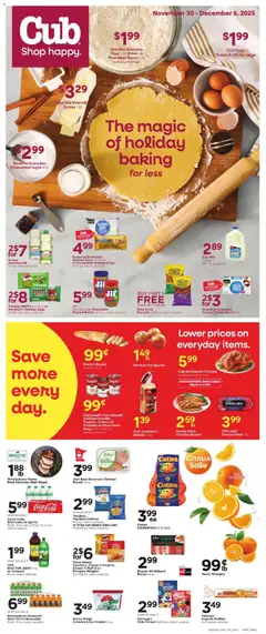 Ad Preview of Cub Foods Weekly Ad from 11/30/2025 | Page: 1