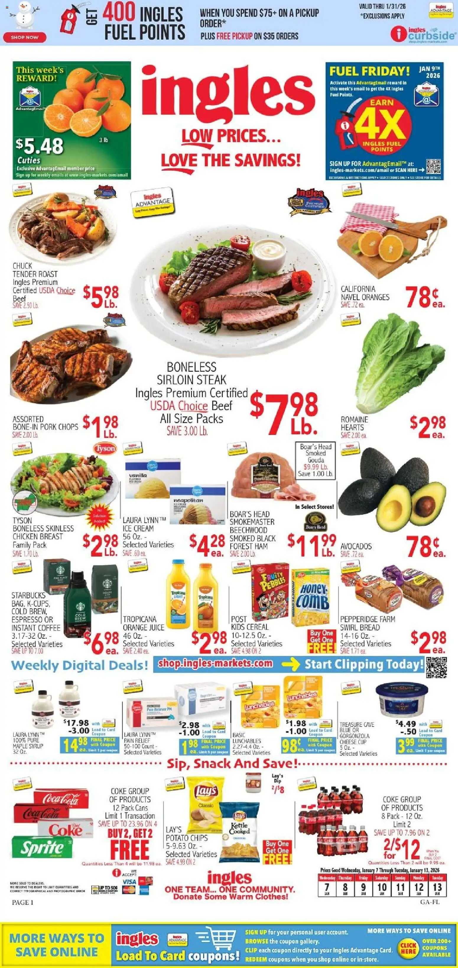 Ad Preview of Ingles Weekly Ad from 01/07/2026