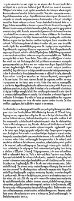 Un aperçu du dépliant Weekly flyer / circulaire du magasin Metro est valide à partir 30 oct. 2025 | Page: 21