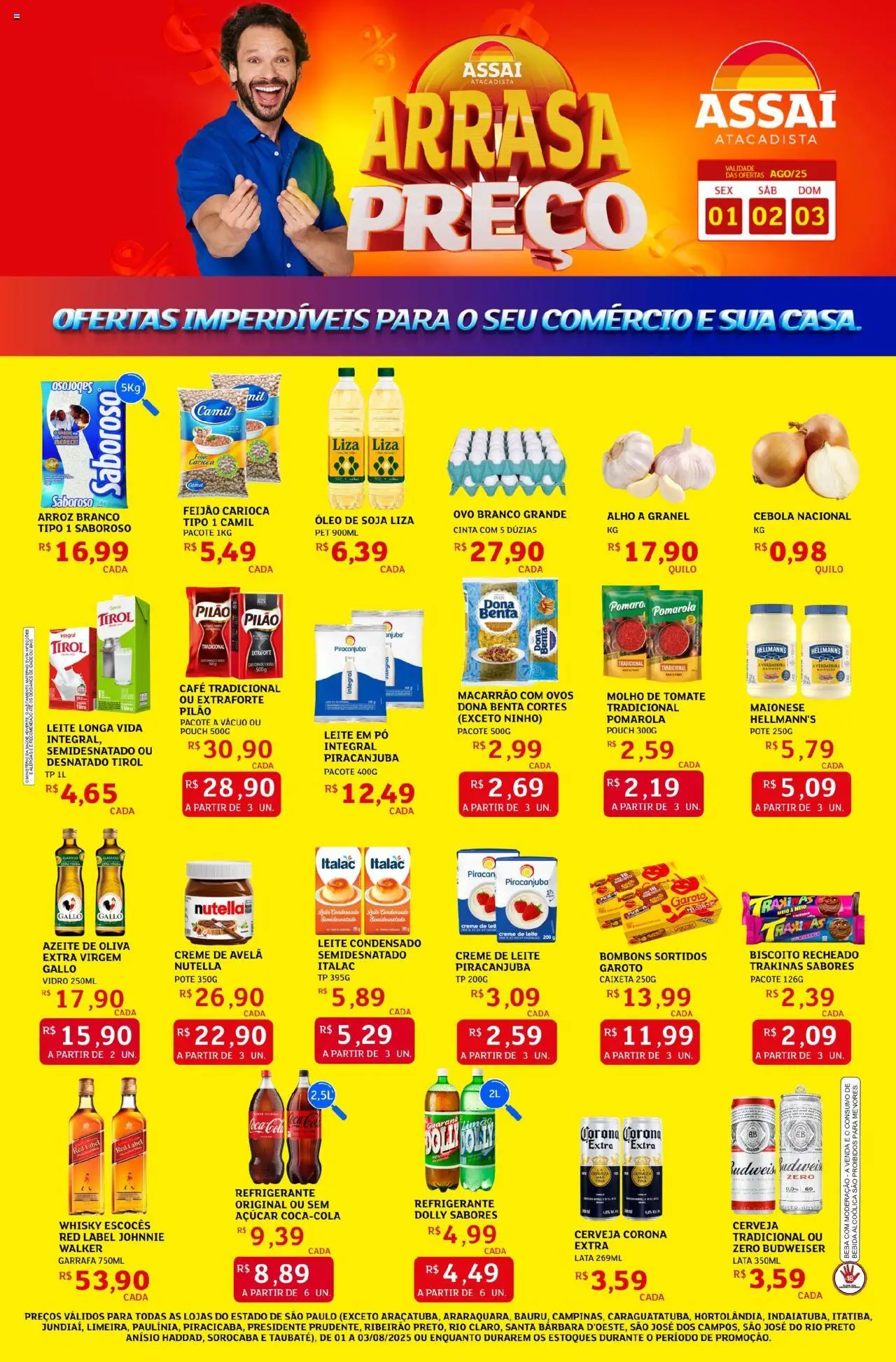Assaí Atacadista folheto "Encarte - SP" válido a partir de 01/08/2025 - número de página 1