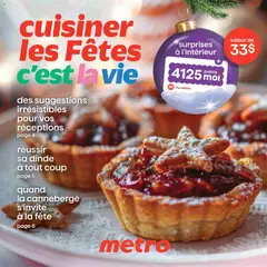 Un aperçu du dépliant Cahier Noël du magasin Metro est valide à partir 27 nov. 2025