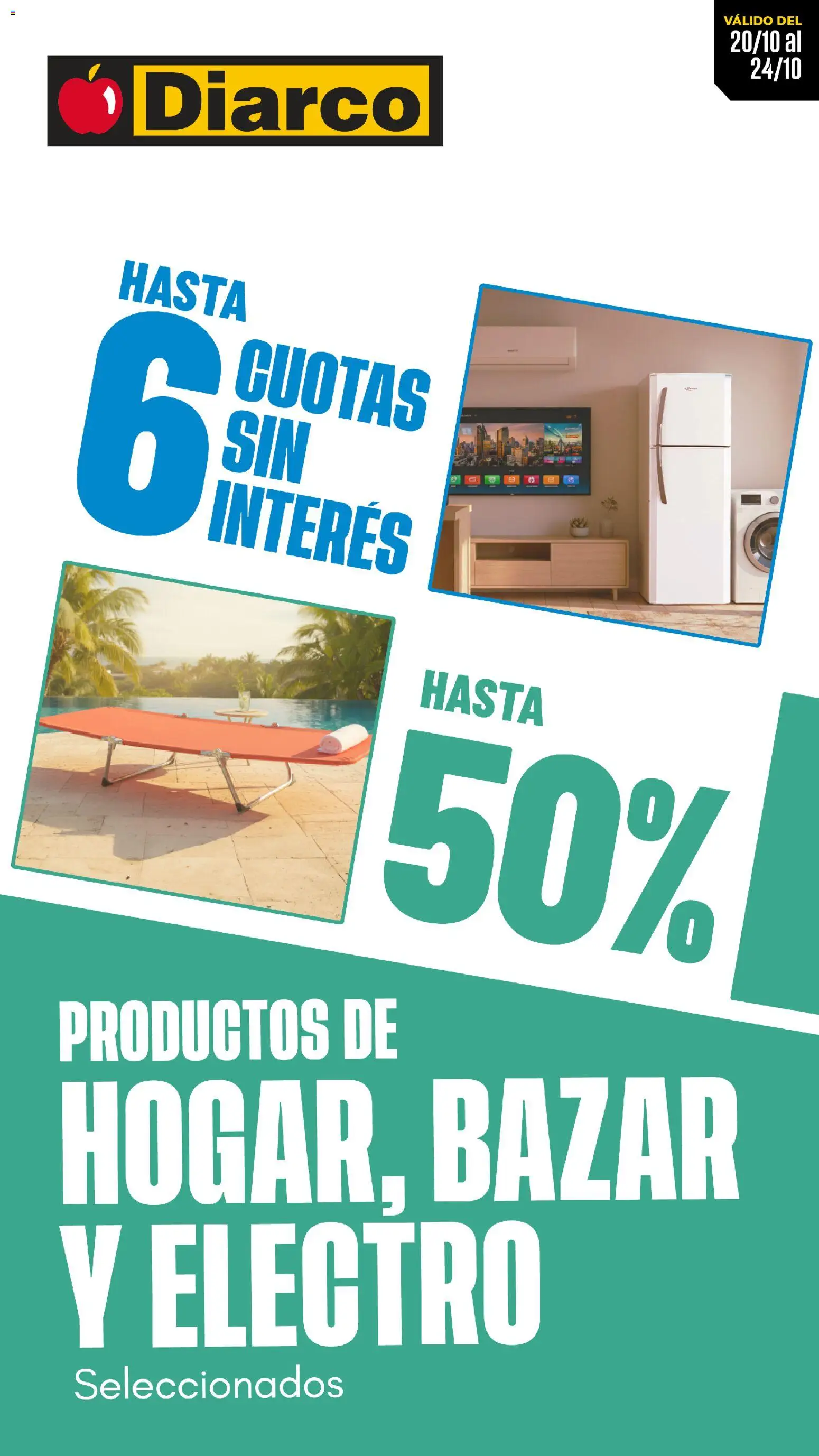 Diarco Ofertas Hogar, Bazar Y Electro del 20/10/2025 Online