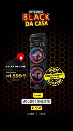 Pré-Visualização do folheto "Black Friday" da loja Casa e Video válido a partir de 11/11/2025