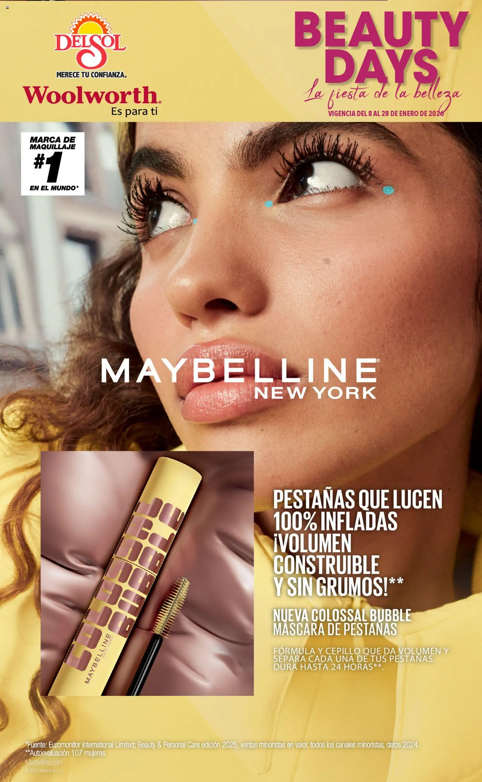 Vista previa las ofertas de la tienda Del Sol y Woolworth - Catálogo La Fiesta de la Belleza desde el 08/01/2026 
