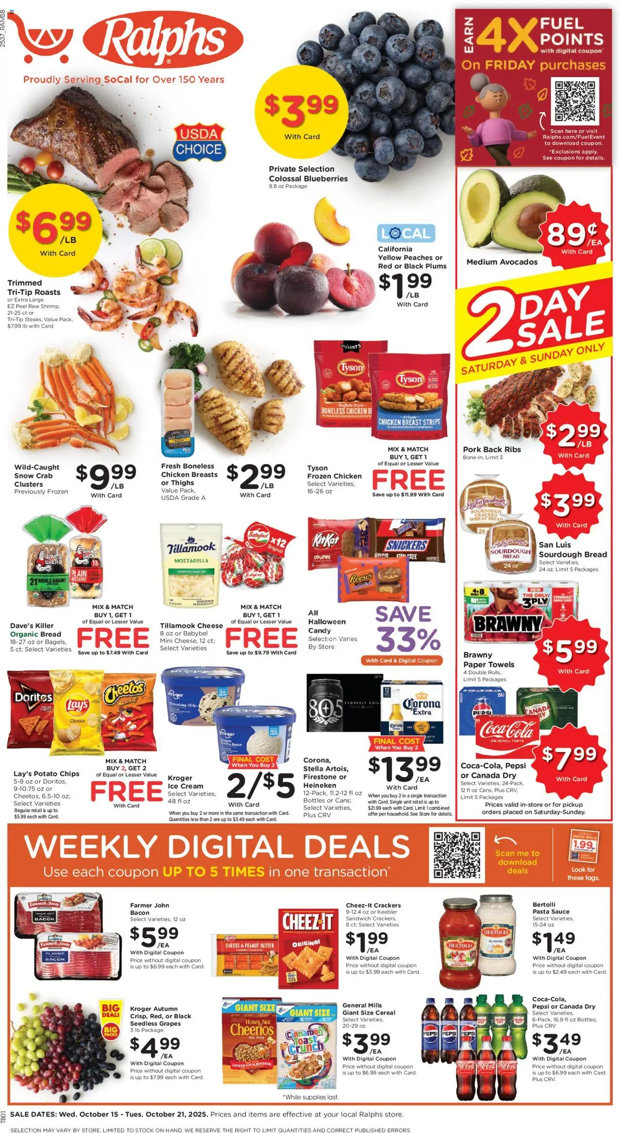 Ralphs Weekly Ad from 10/15/2025 - Flyer - Page number 1