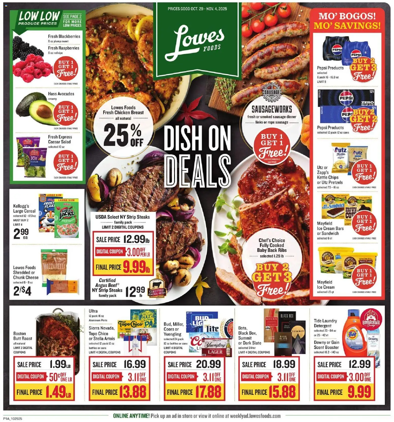 Ad Preview of Lowes Foods Weekly Ad - NC from 10/29/2025