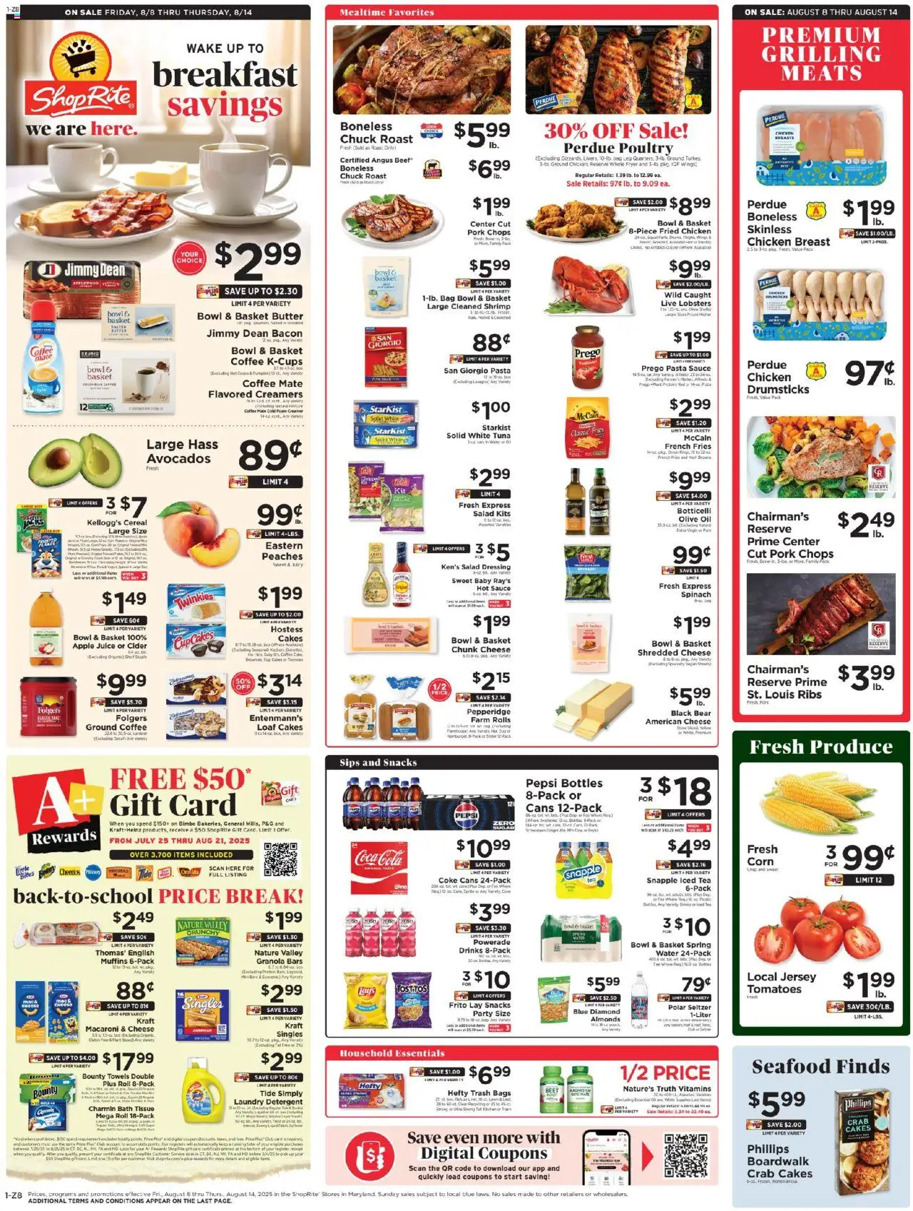 ShopRite Circular from 08/08/2025 >> Weekly Ad, flyer - Page number 1