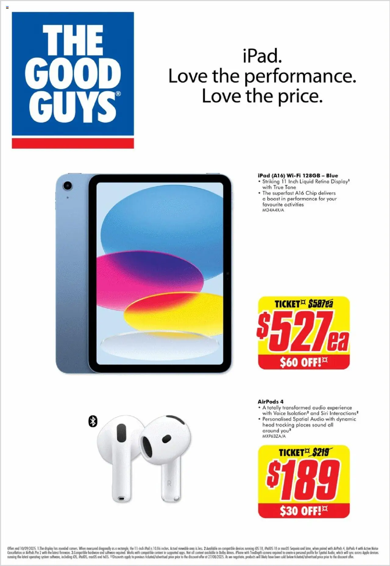 The Good Guys catalogue valid from 27/08/2025 - page 1