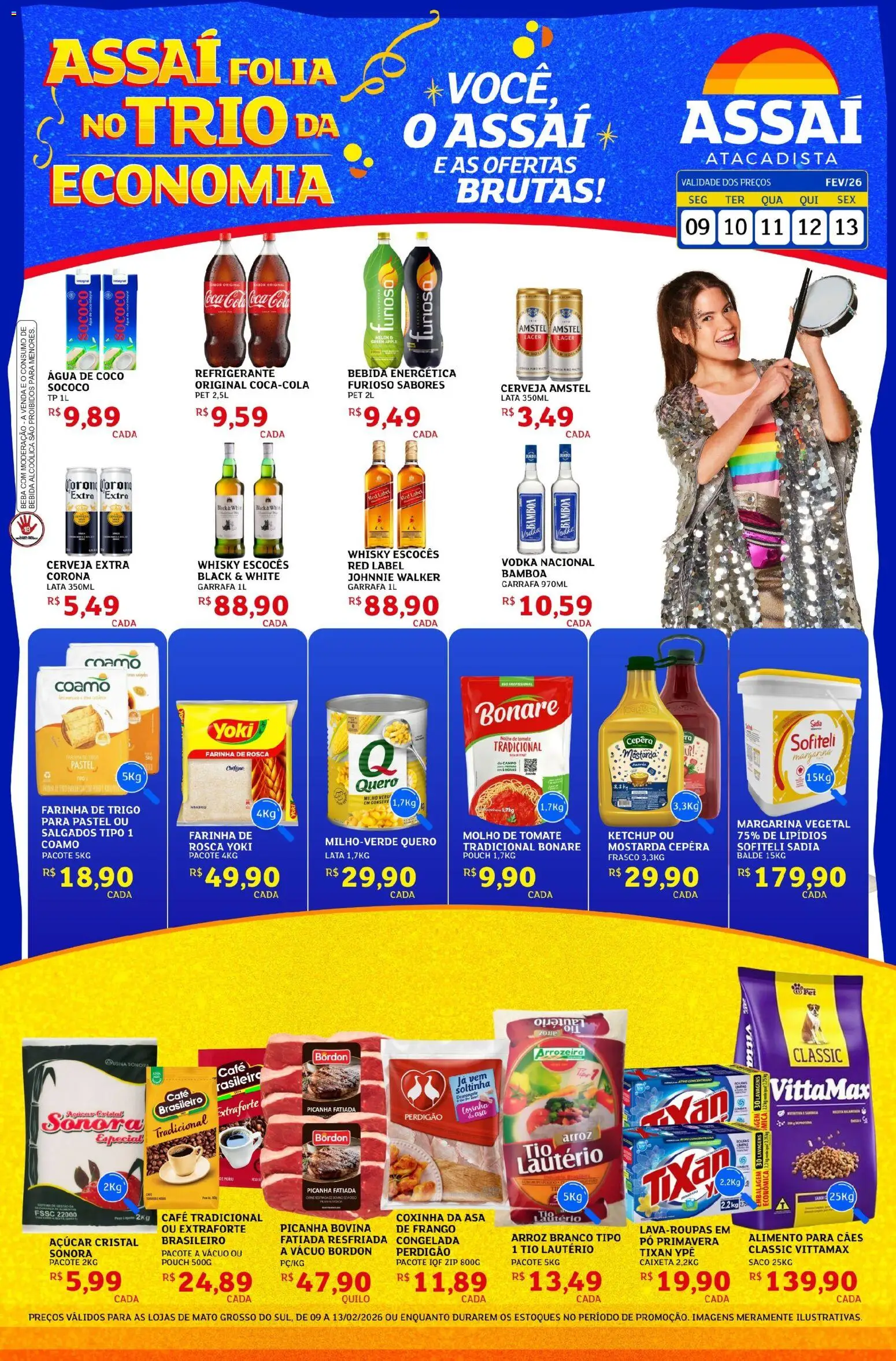 Pré-Visualização do folheto "Encarte - MS" da loja Assaí Atacadista válido a partir de 09/02/2026