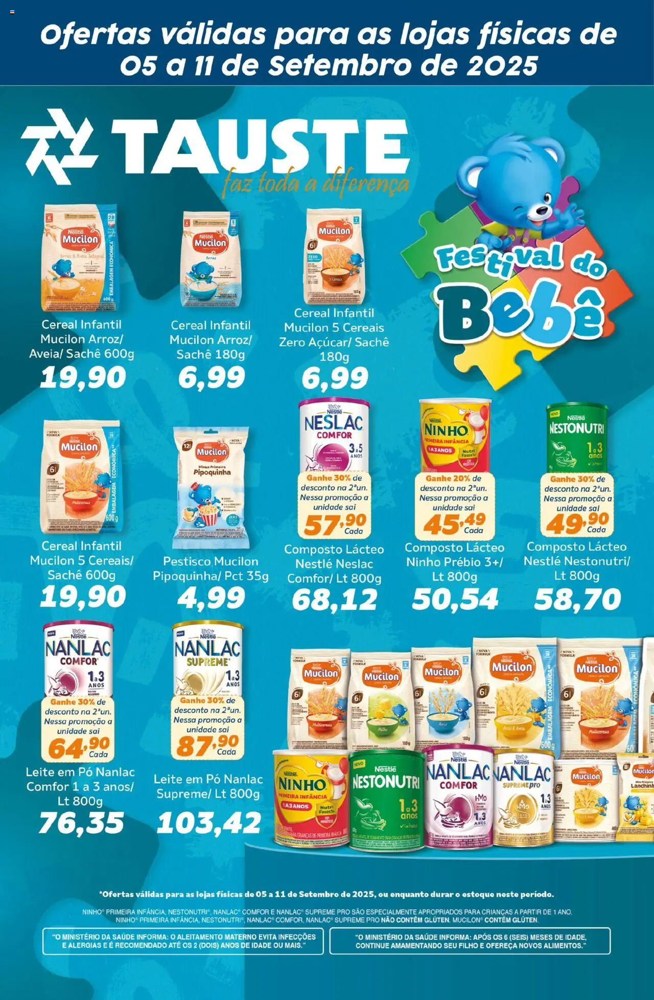 Tauste folheto "Ofertas Festival do Bebê" válido a partir de 05/09/2025 - número de página 1