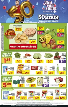 Pré-Visualização do folheto "Ofertas Feira" da loja Carrefour Bairro válido a partir de 07/10/2025