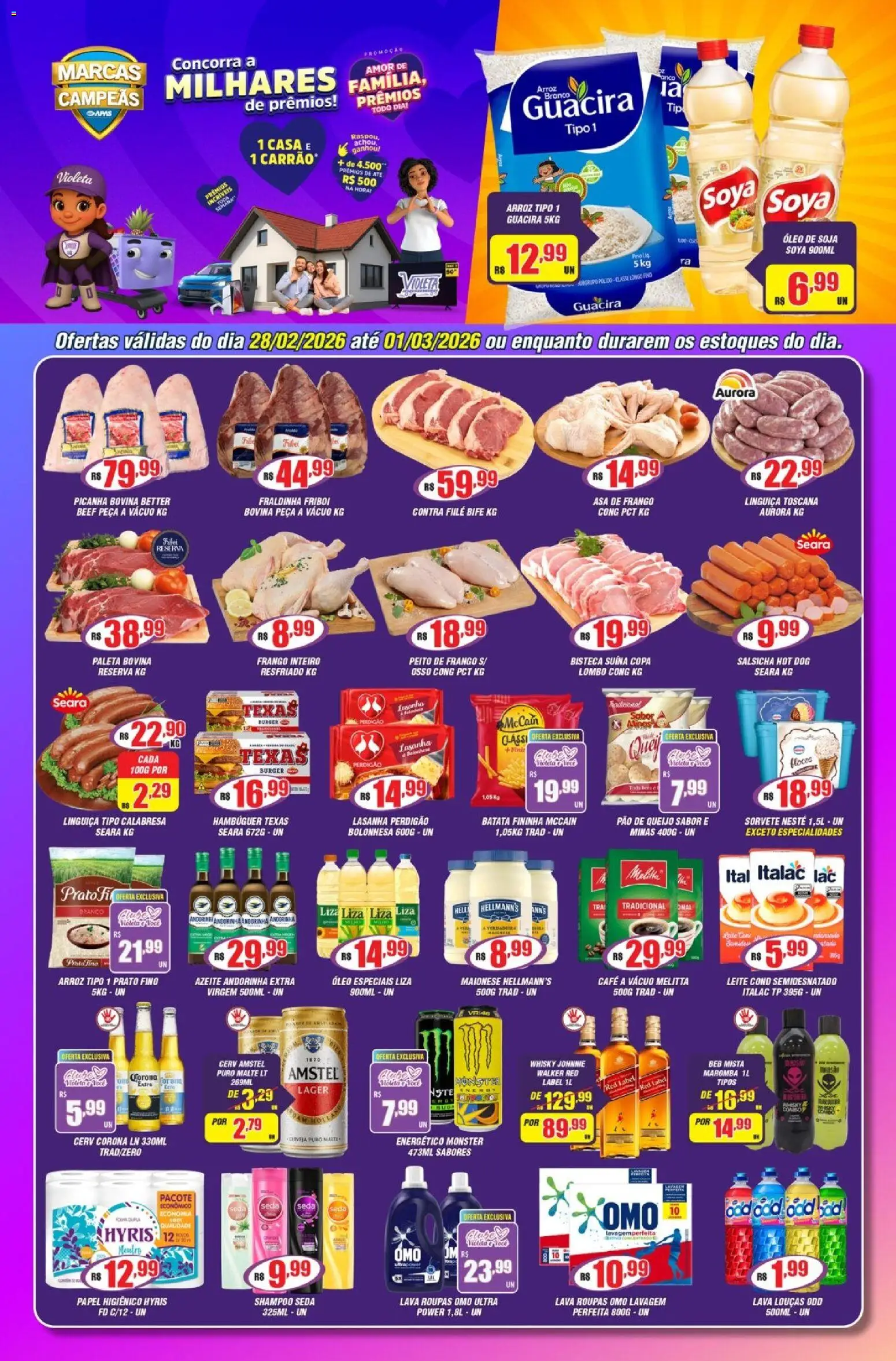 Pré-Visualização do folheto "Violeta Supermercados - Ofertas da semana" da loja Violeta Supermercados válido a partir de 28/02/2026