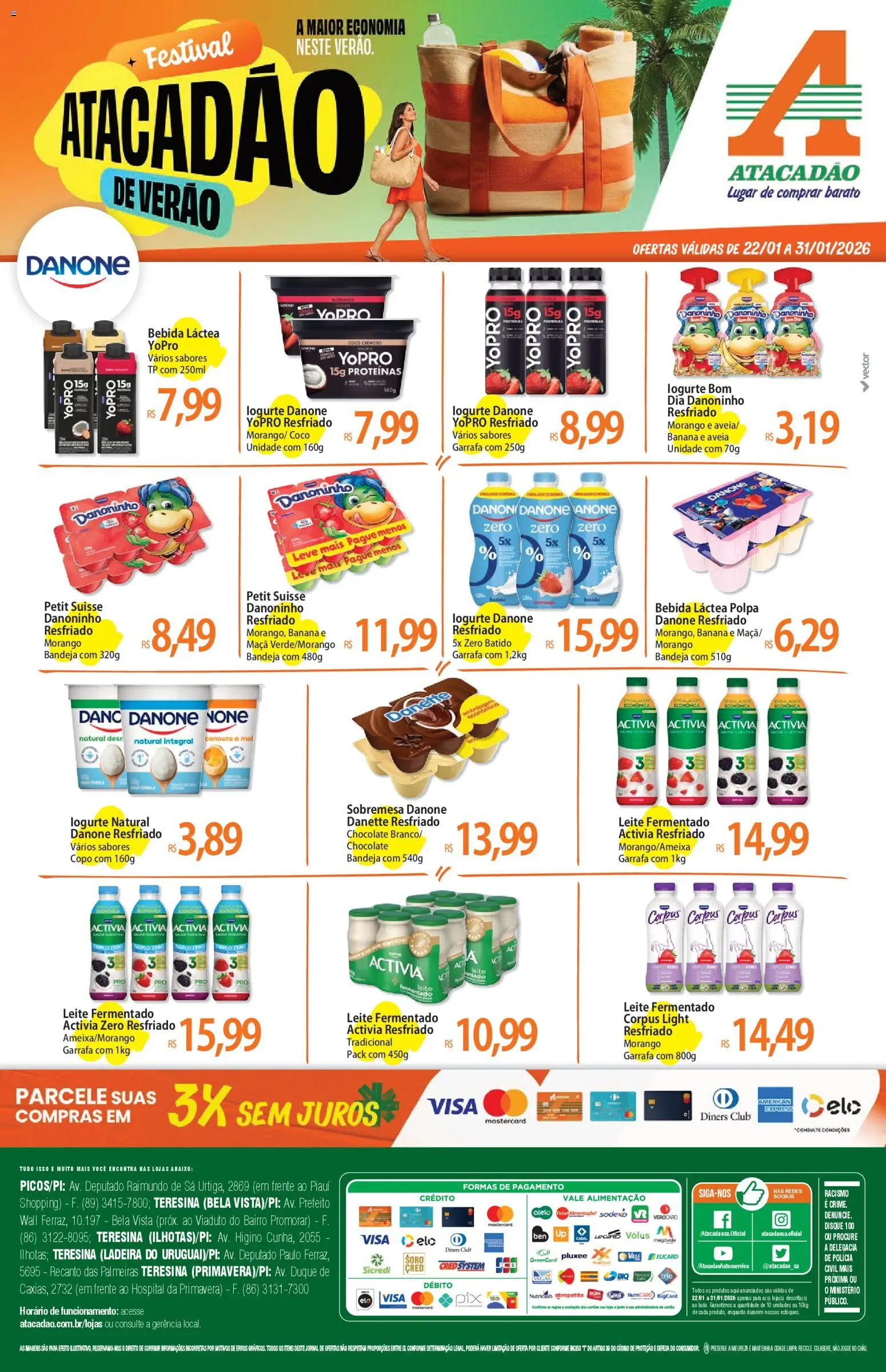 Pré-Visualização do folheto "Ofertas - PI" da loja Atacadão válido a partir de 22/01/2026