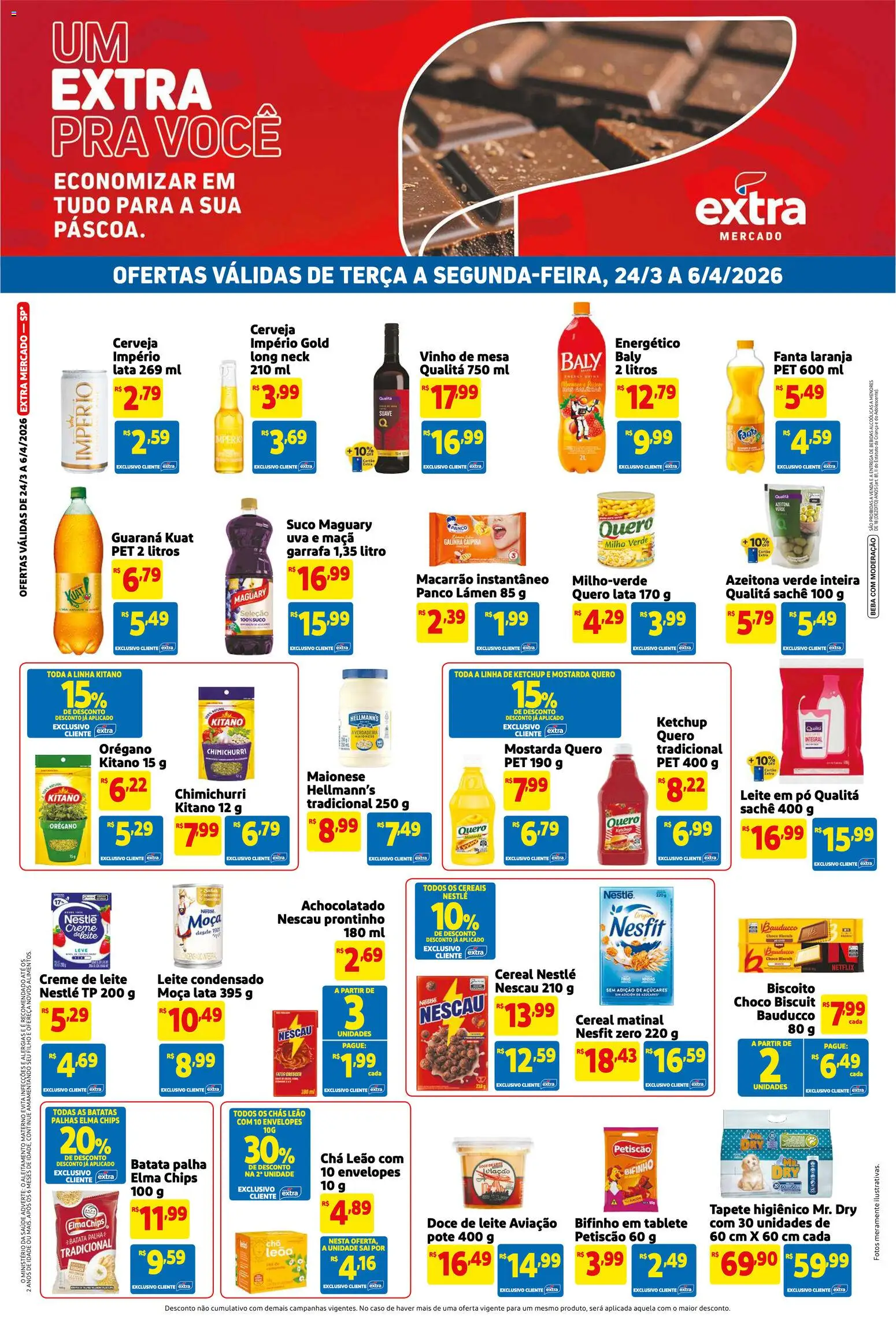 Pré-Visualização do folheto "Extra ofertas de Mercado Quinzenal" da loja Extra válido a partir de 24/03/2026
