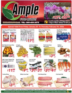 Preview of leaflet Weekly flyer / circulaire from shop Ample Food Market is valid from Jan 30, 2026