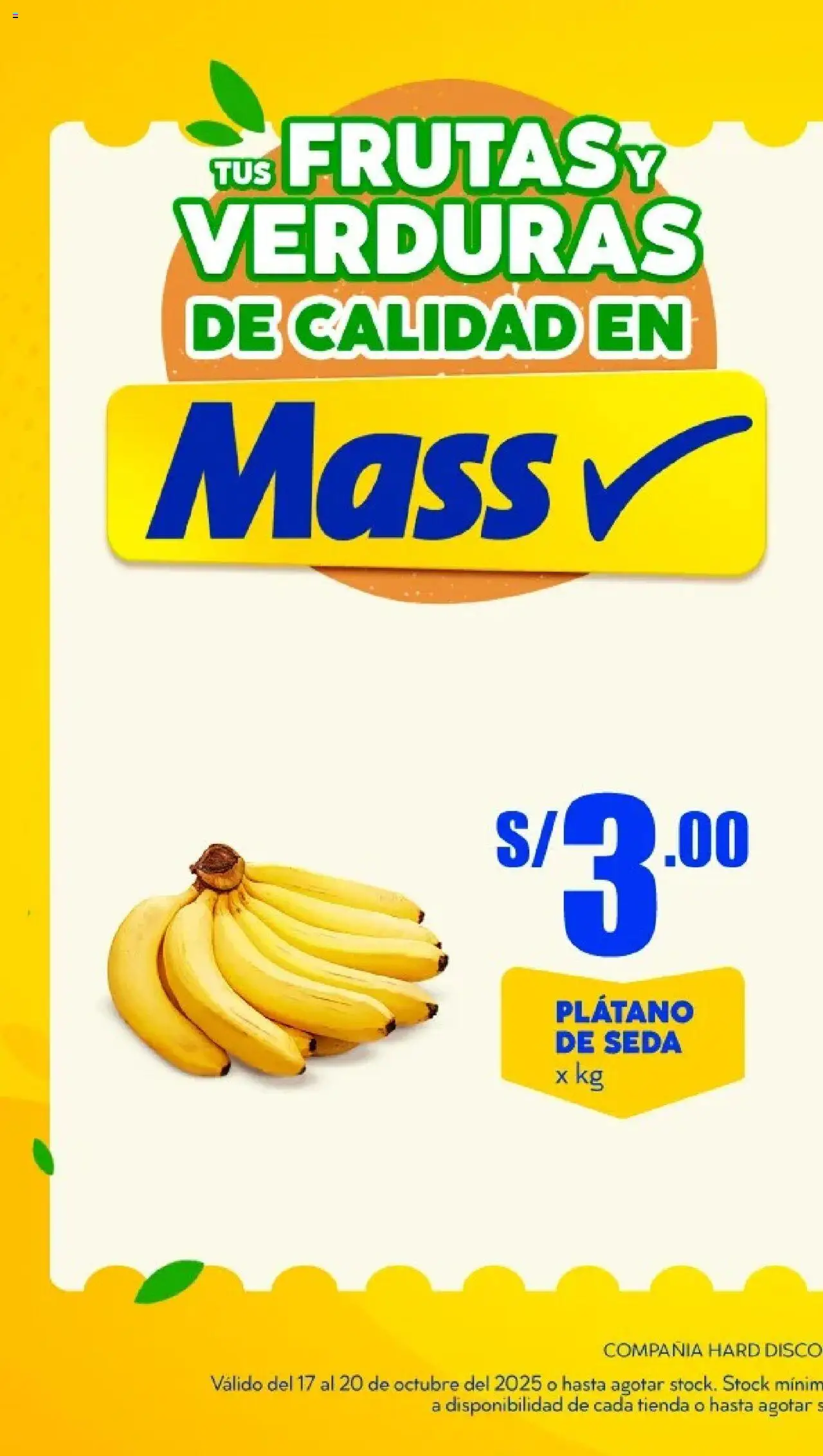 Mass DEL CAMPO A TU BARRIO - Huancayo (17/10/2025 - 20/10/2025) - ofertas de hoy - número de página 1