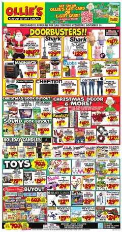 Ad Preview of Ollie's Weekly Ad from 11/19/2025