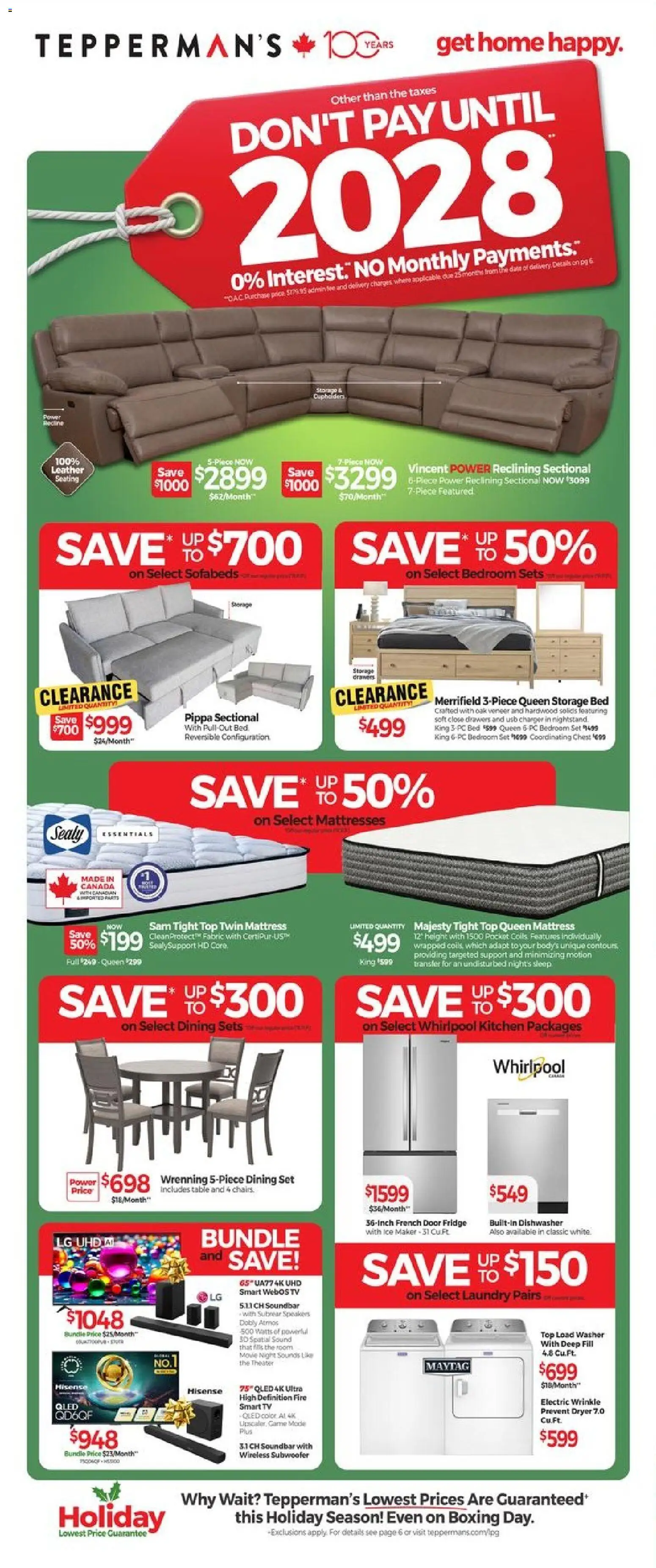 Preview of leaflet Weekly flyer / circulaire from shop Tepperman's is valid from Dec 04, 2025