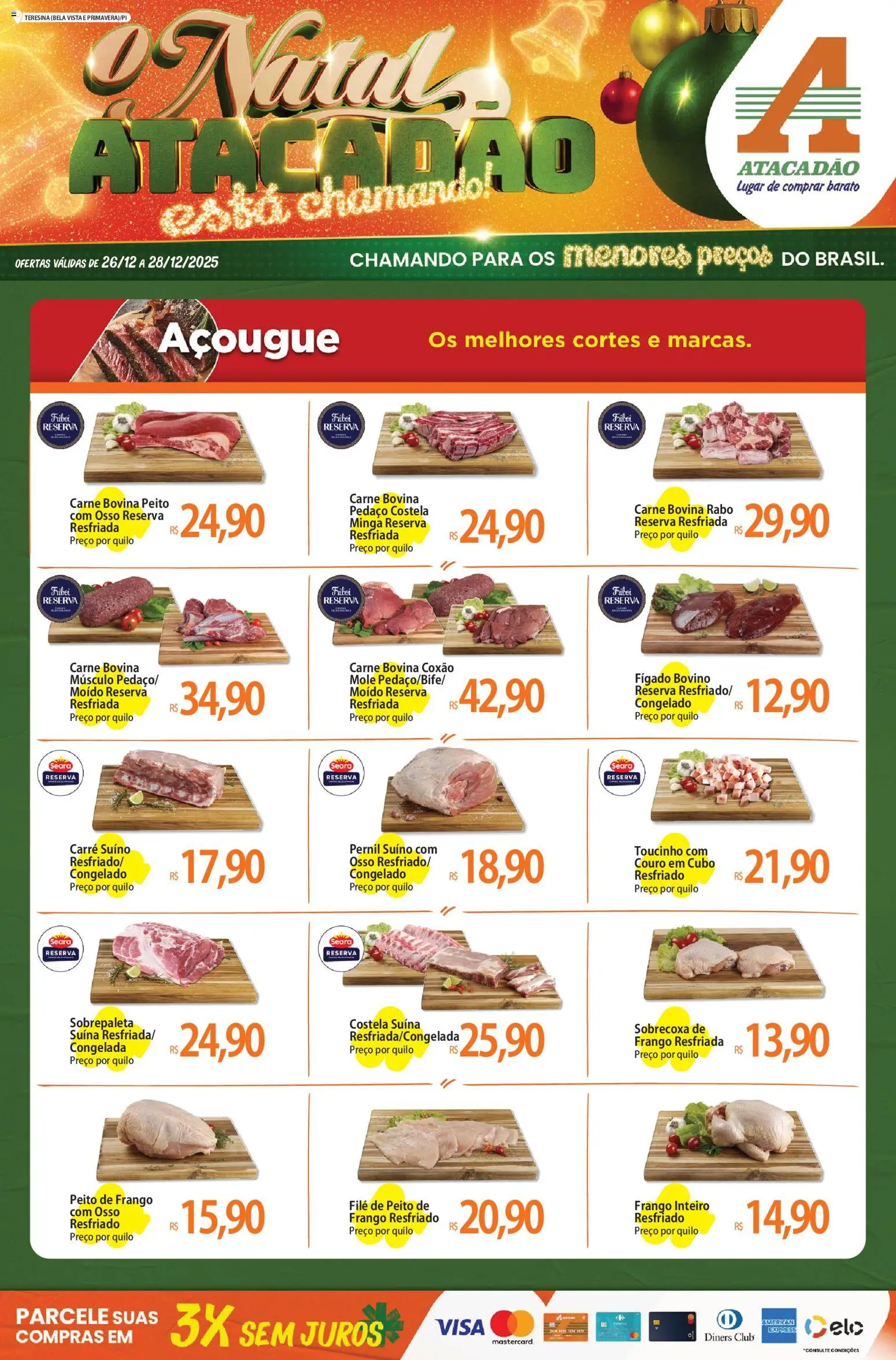 Pré-Visualização do folheto "Ofertas - PI" da loja Atacadão válido a partir de 26/12/2025
