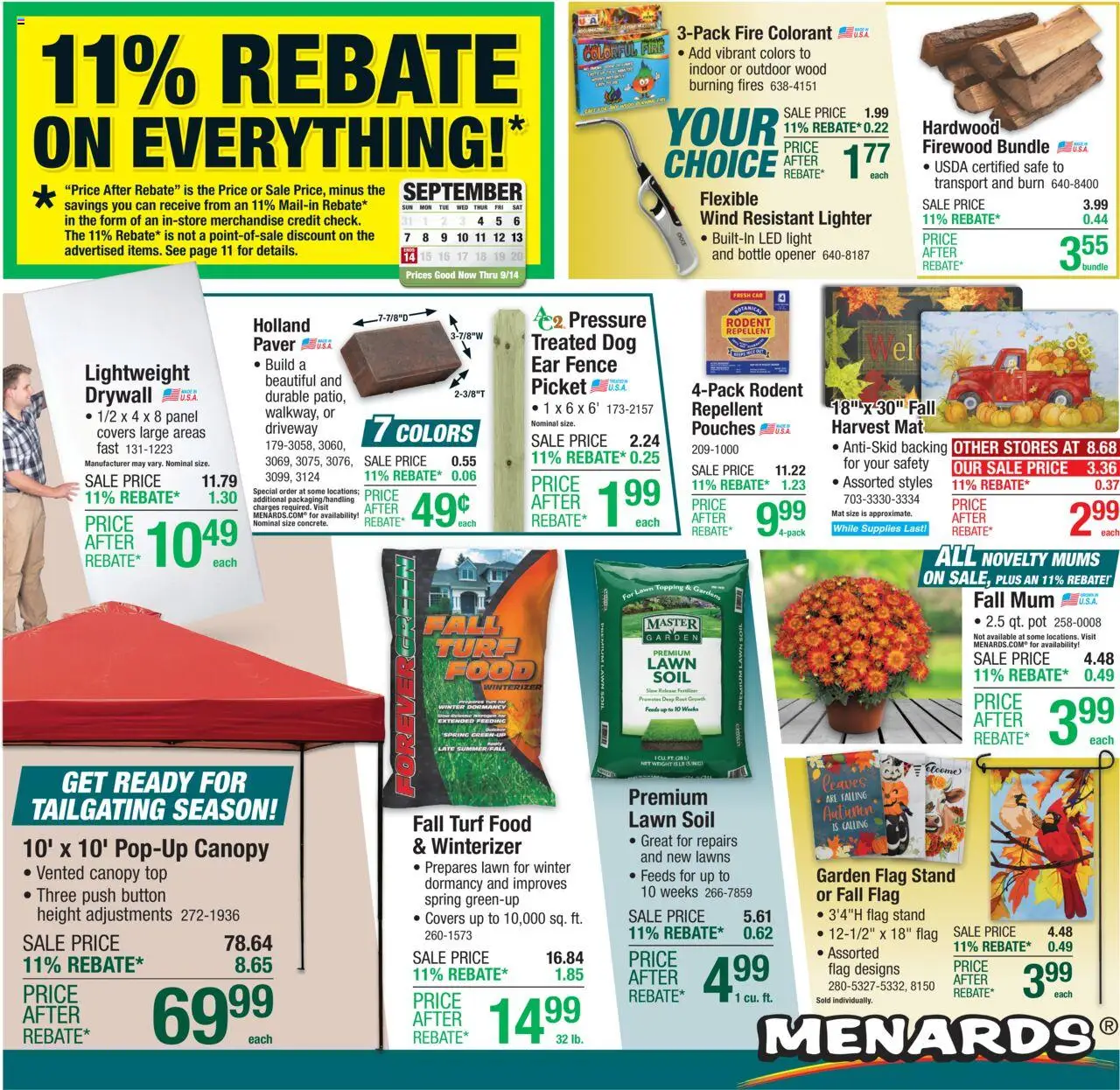 Menards AD from 09/04/2025 >> Weekly ad + Sale ad Preview - Page number 1