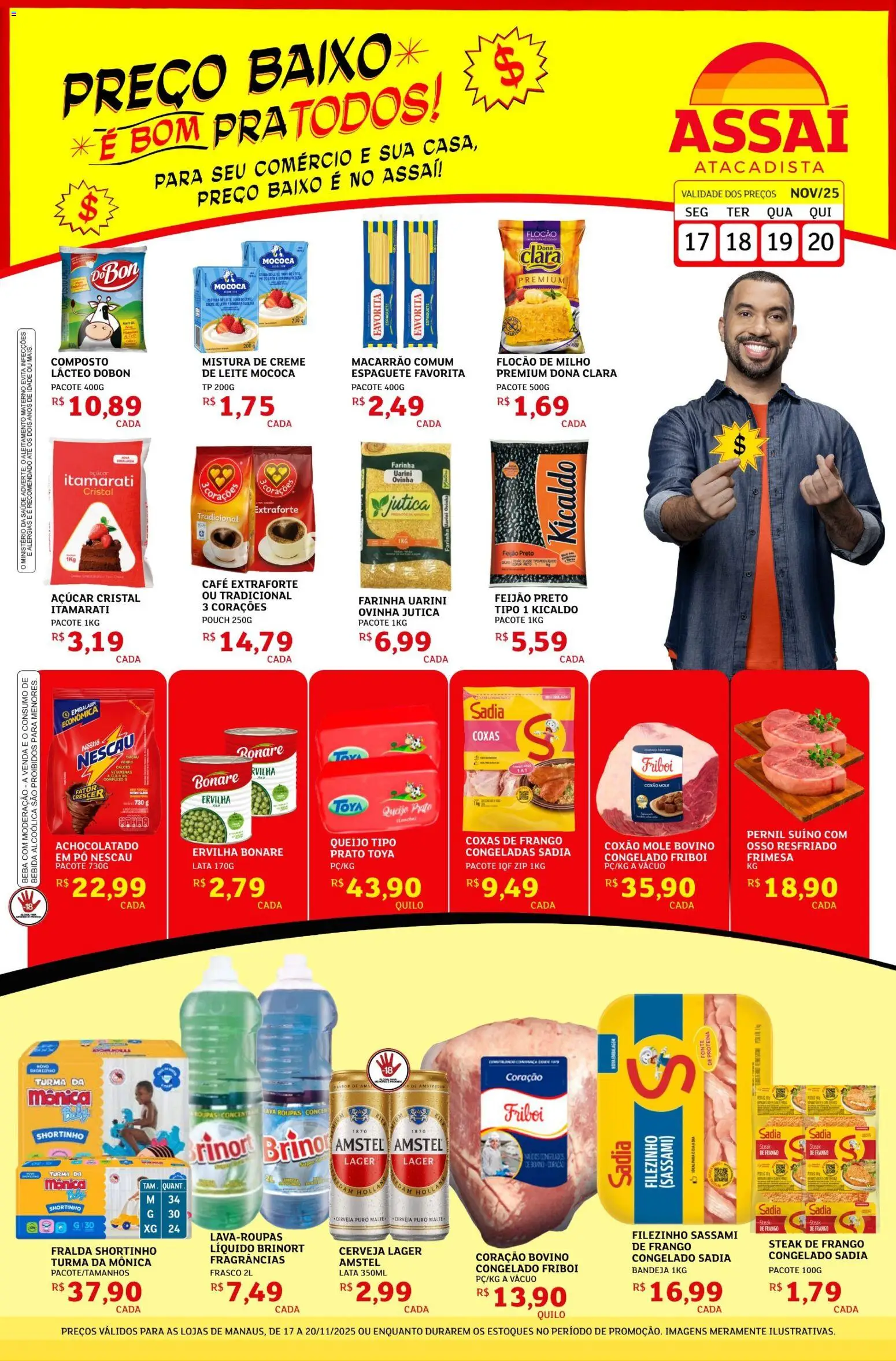 Pré-Visualização do folheto "Encarte" da loja Assaí Atacadista válido a partir de 17/11/2025