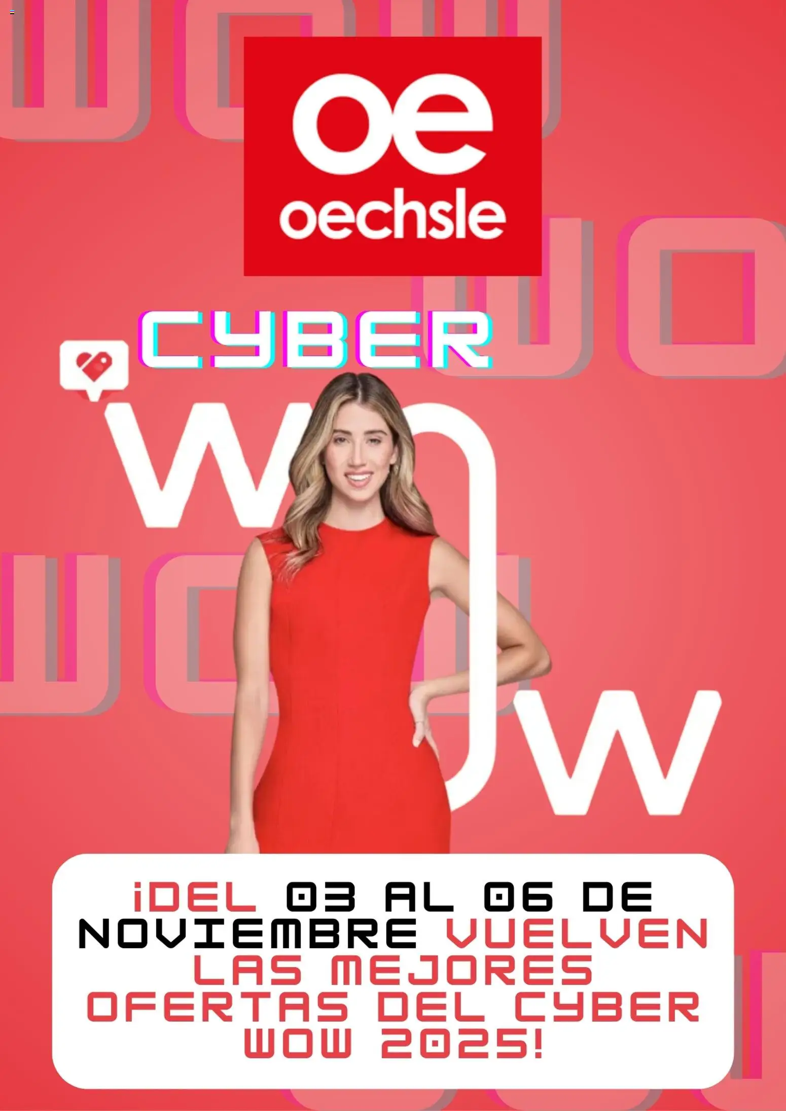 Vista previa de Cyber Wow aviso de la tienda Oechsle válido desde 30/10/2025