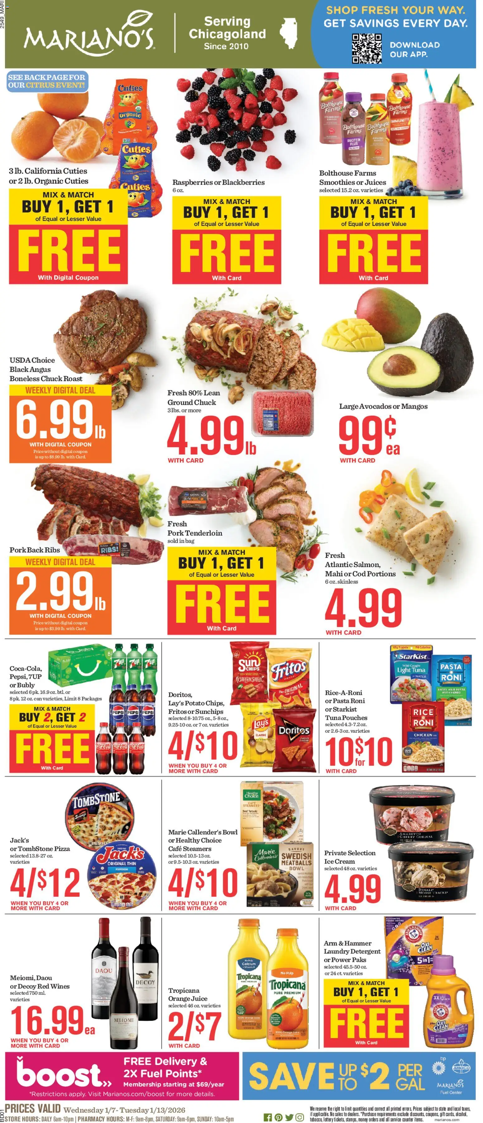 Ad Preview of Mariano's Weekly Ad from 01/07/2026