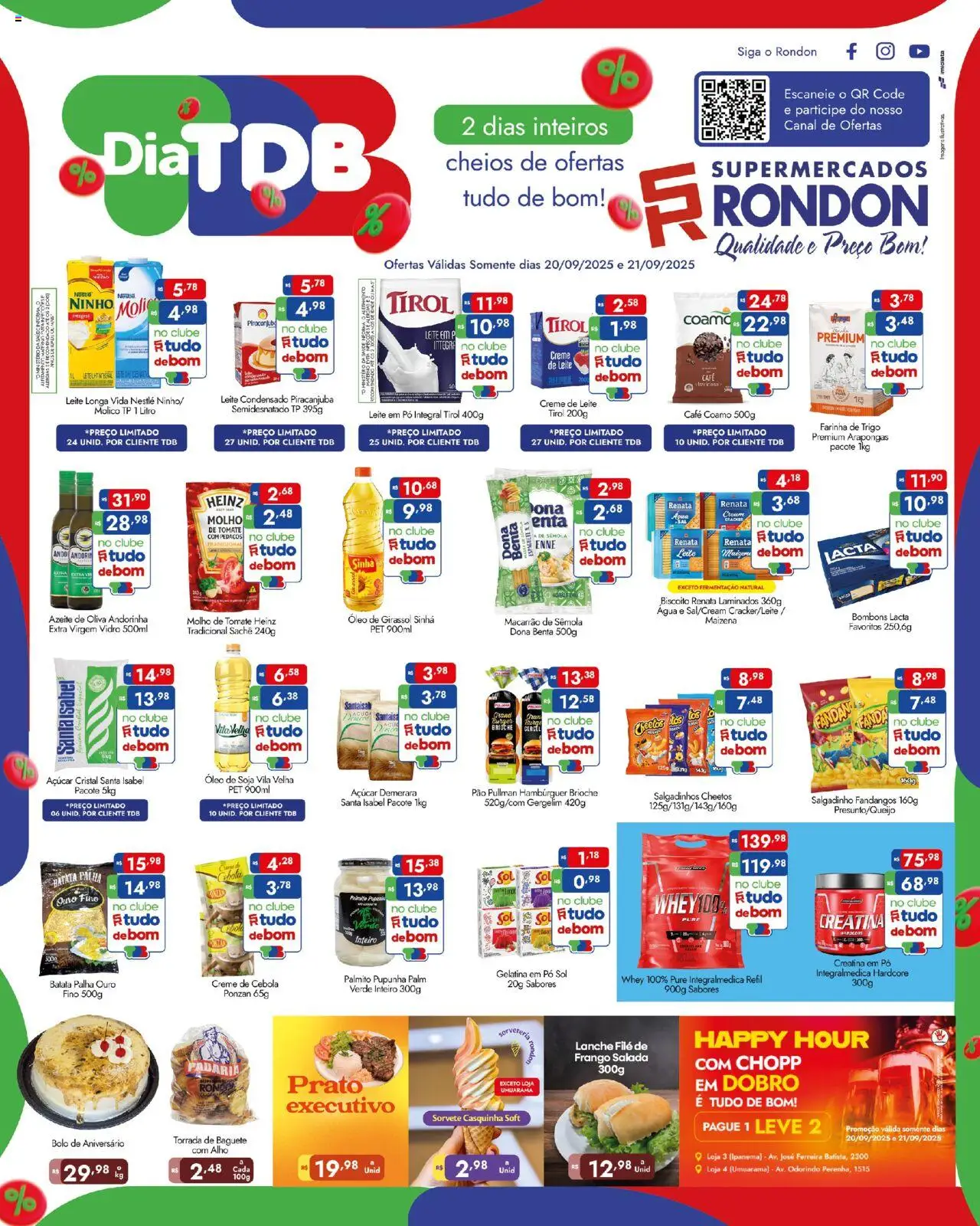 Supermercados Rondon folheto "Ofertas Fim de Semana" válido a partir de 20/09/2025 - número de página 1