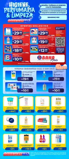 Pré-Visualização do folheto "Ofertas Higiene e Limpeza" da loja Bahamas Mix válido a partir de 03/11/2025