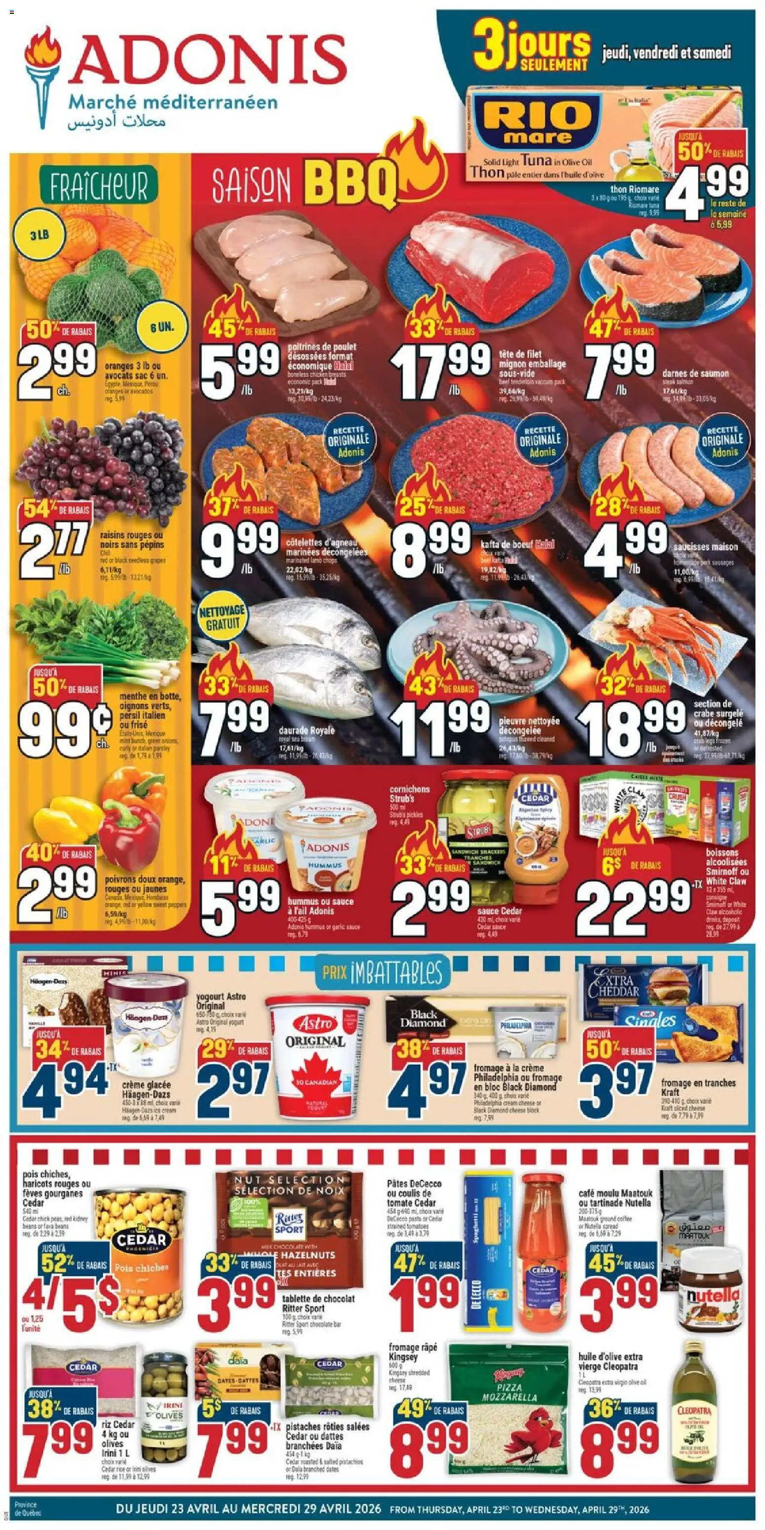 Preview of leaflet Adonis circulaire from shop Adonis is valid from Apr 23, 2026